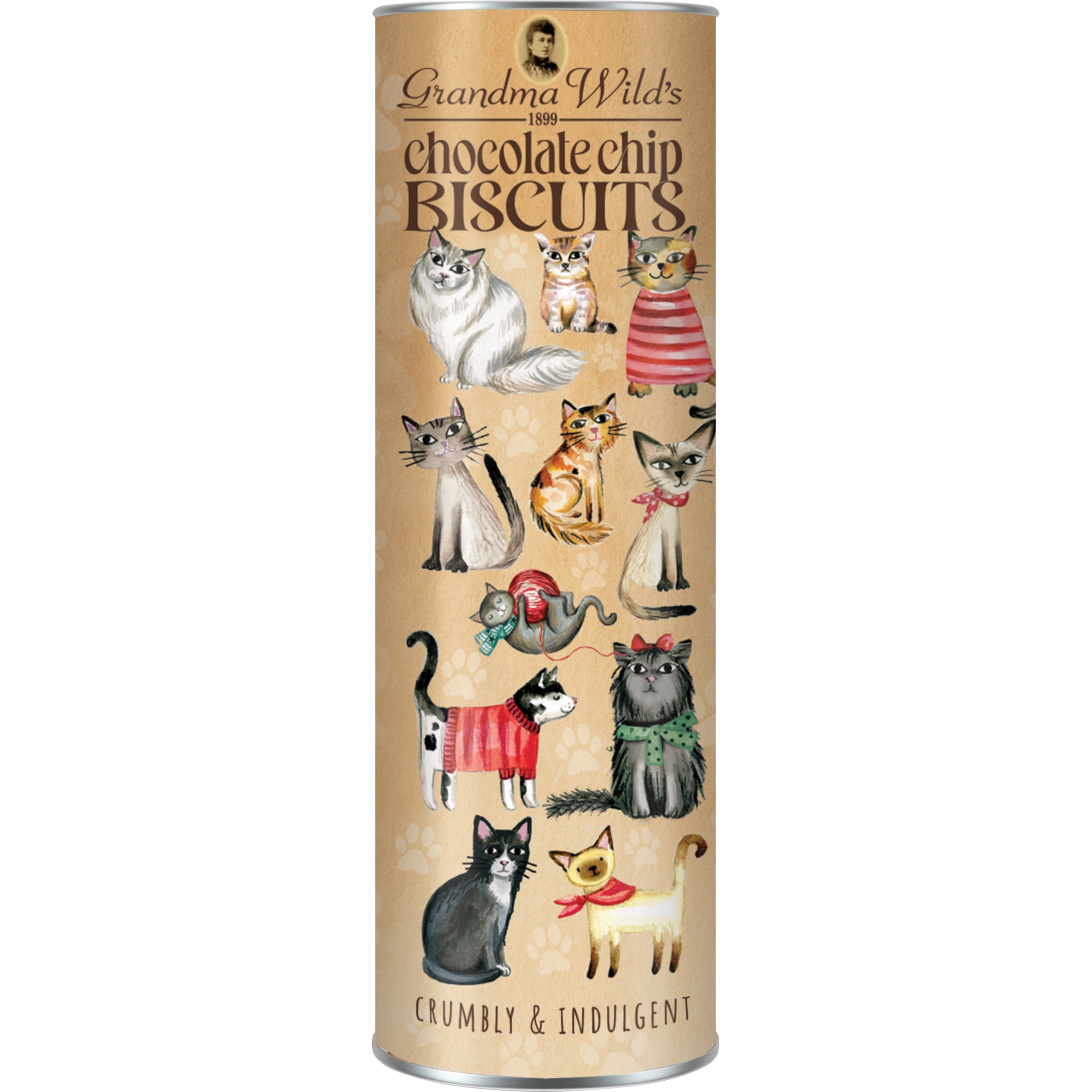 Bolachas com Pepitas de Chocolate Cats in Jumpers embalagem 200 g
