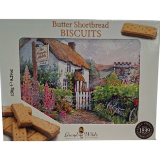 Bolachas de Manteiga Shortbread embalagem 150 g - Grandma Wild's