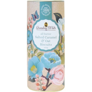 Biscoitos de Manteiga Aveia e Caramelo embalagem 150 g - Grandma Wild's