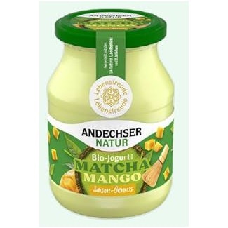 Iogurte Suave Bio Manga e Matcha unidade 500 g - Andechser