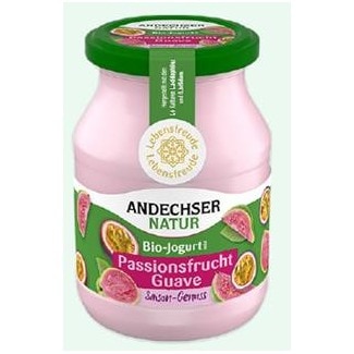 Iogurte Suave Bio Goiaba Maracujá unidade 500 g - Andechser