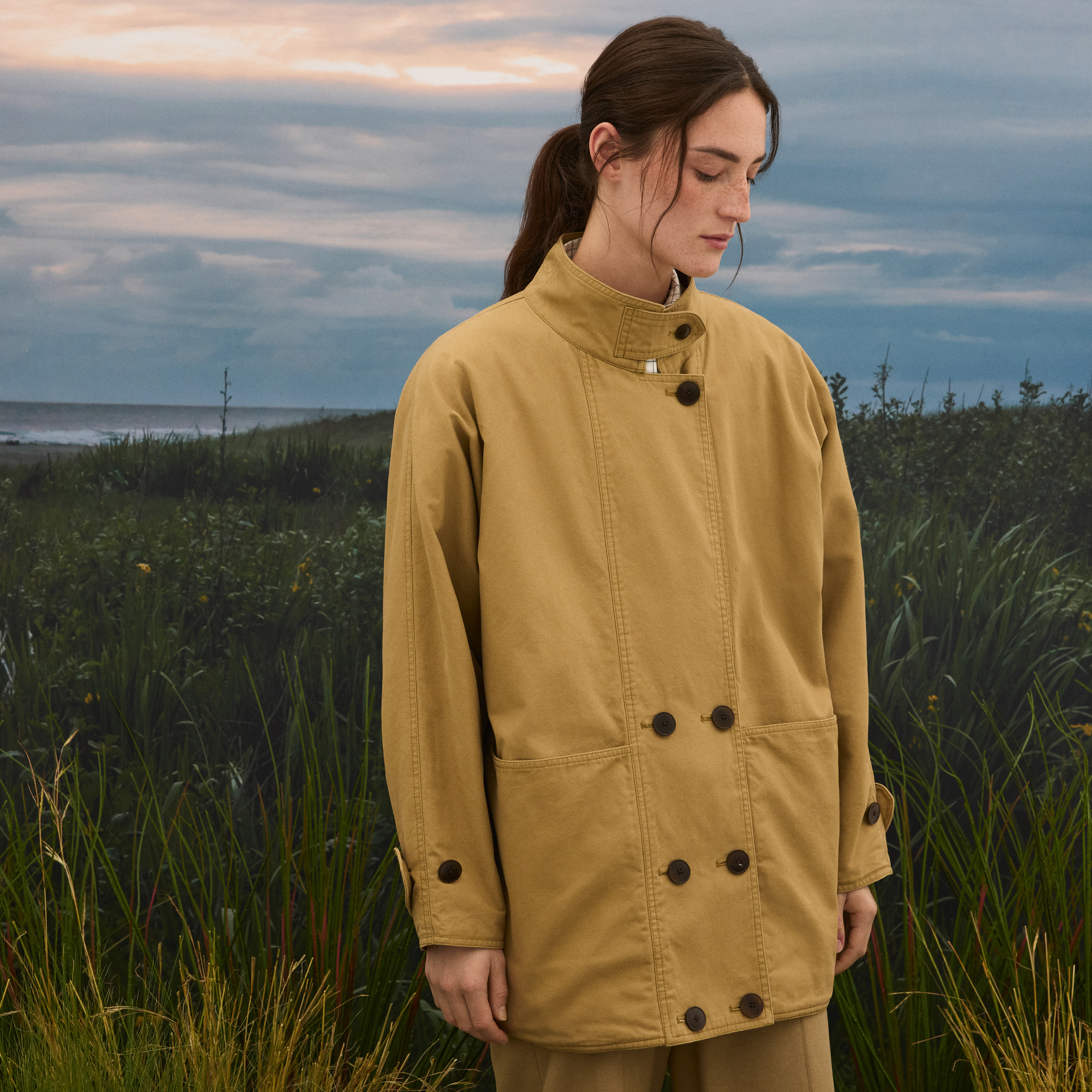 Imagem 0 de Sobretudo London de Lona de Mulher