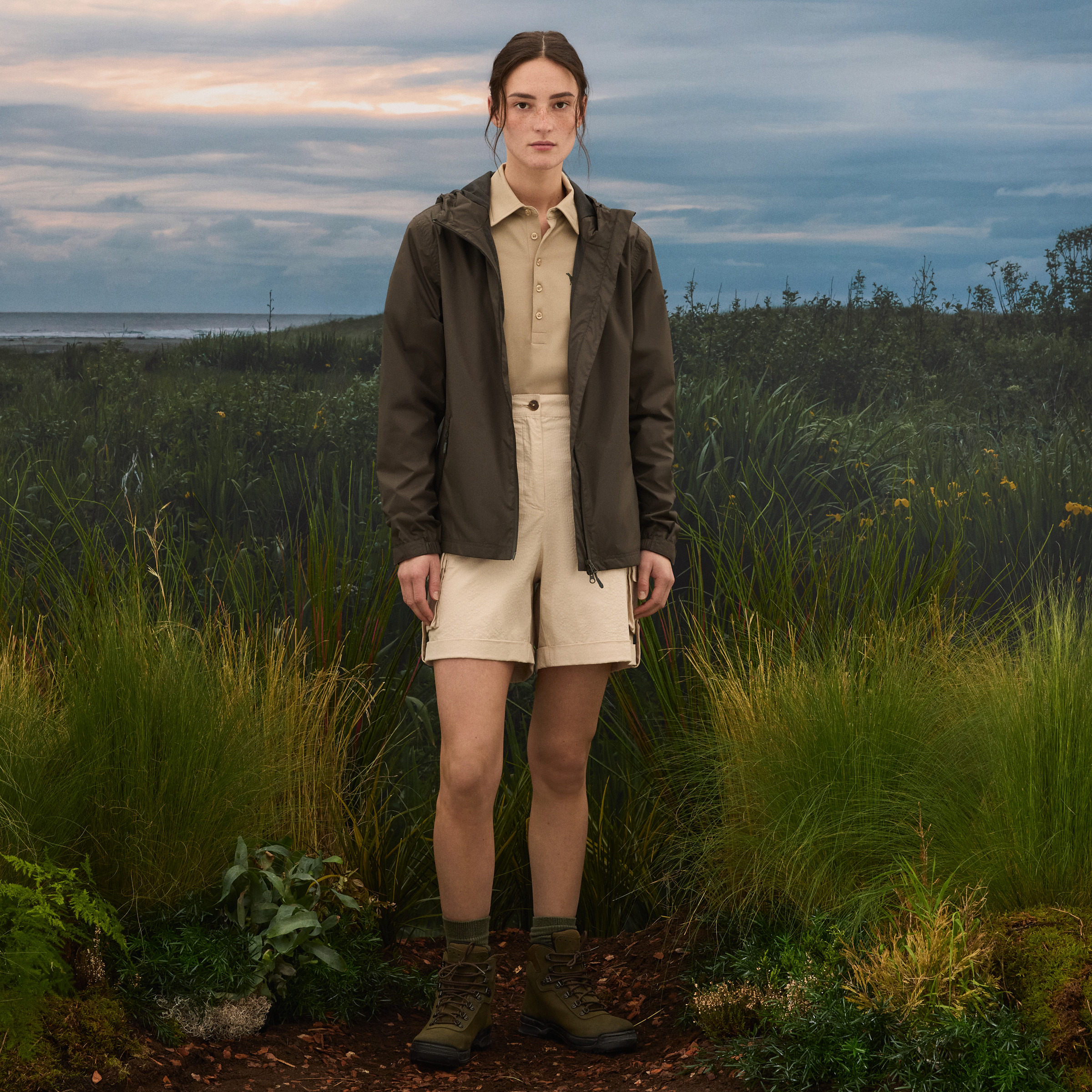 Impermeável de Mulher Caqui-2