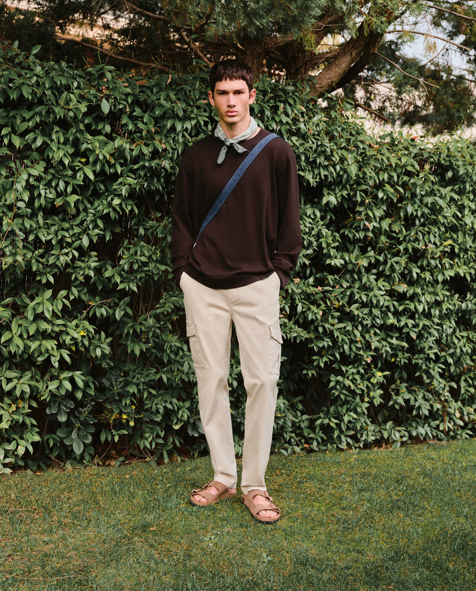 Pantalón cargo de hombre - Green Coast - Hielo Hielo-1