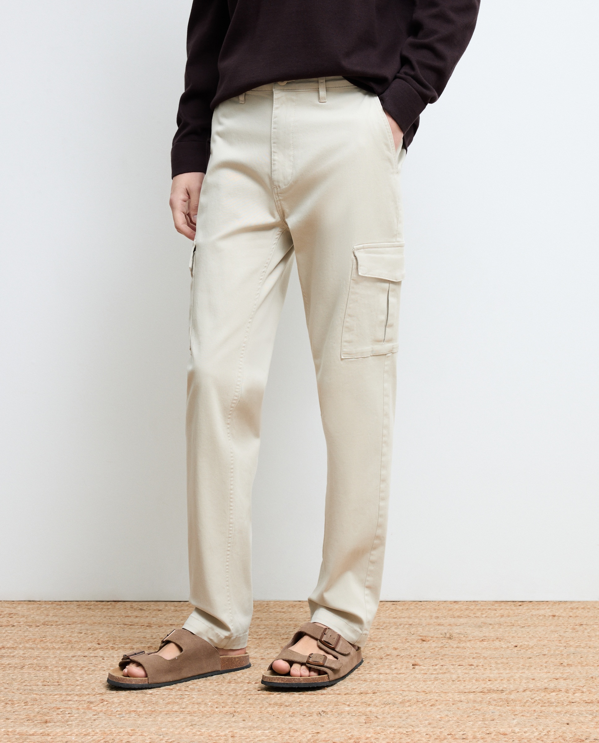 Pantalón cargo de hombre - Green Coast - Hielo Hielo-2