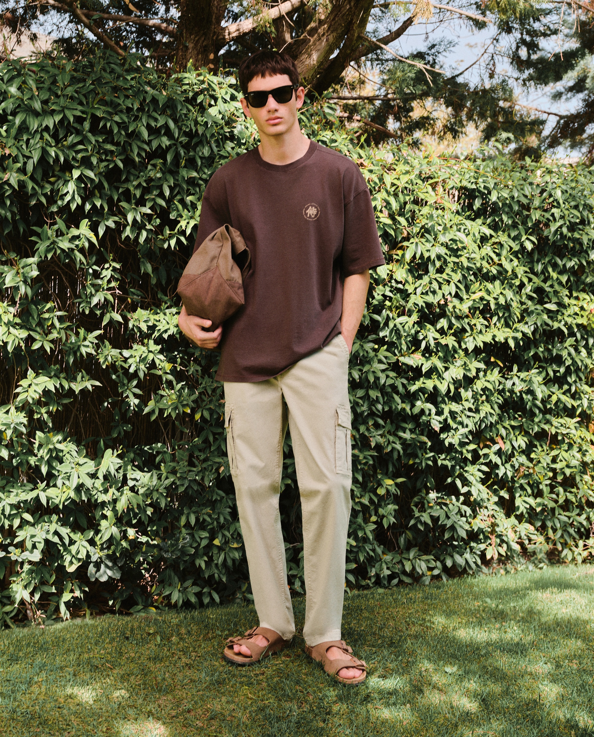 Pantalón de hombre multibolsillos de algodón. - Green Coast - Hielo Hielo-1