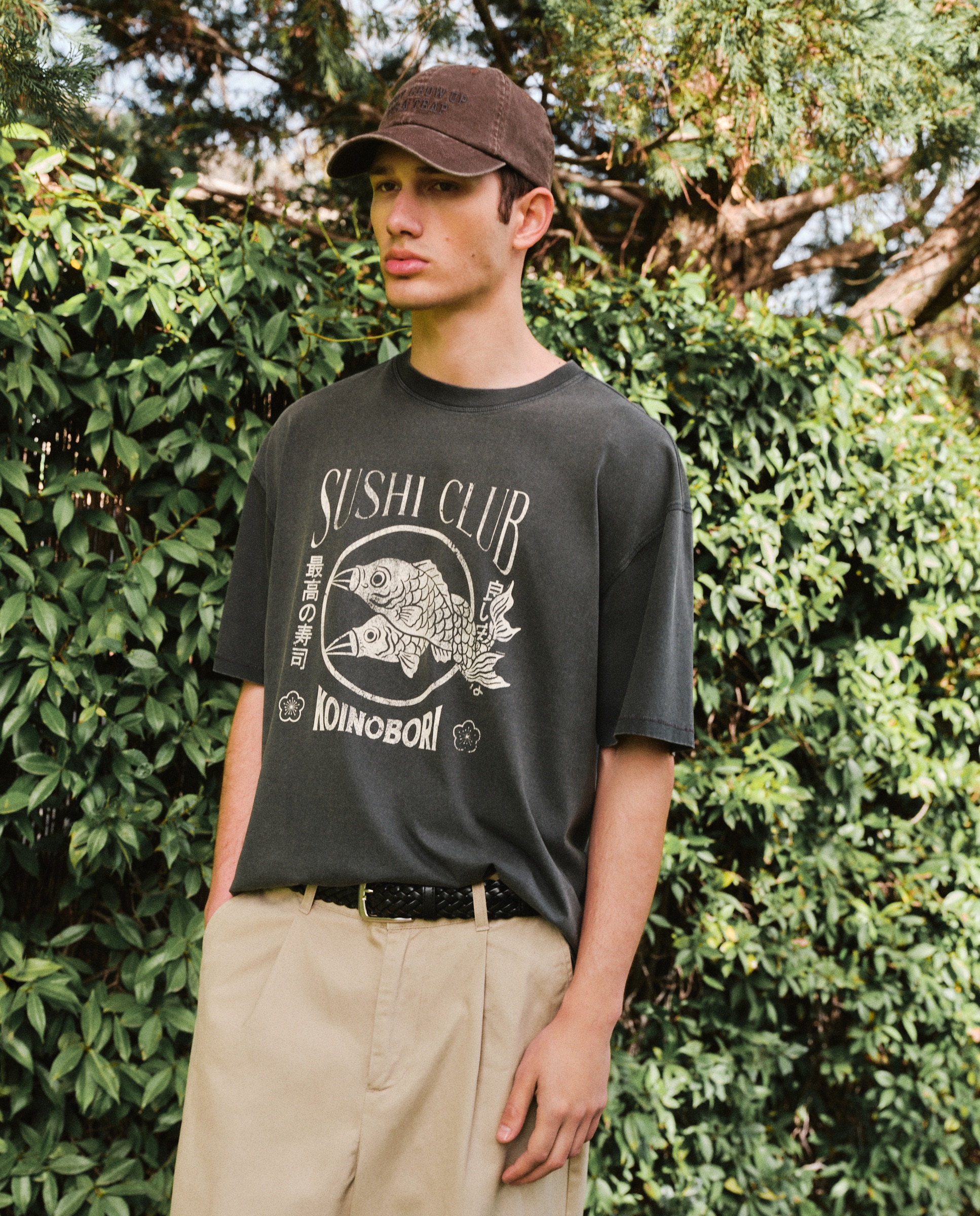 Imagem 0 de T-shirt de Manga Curta Garment Dye Print