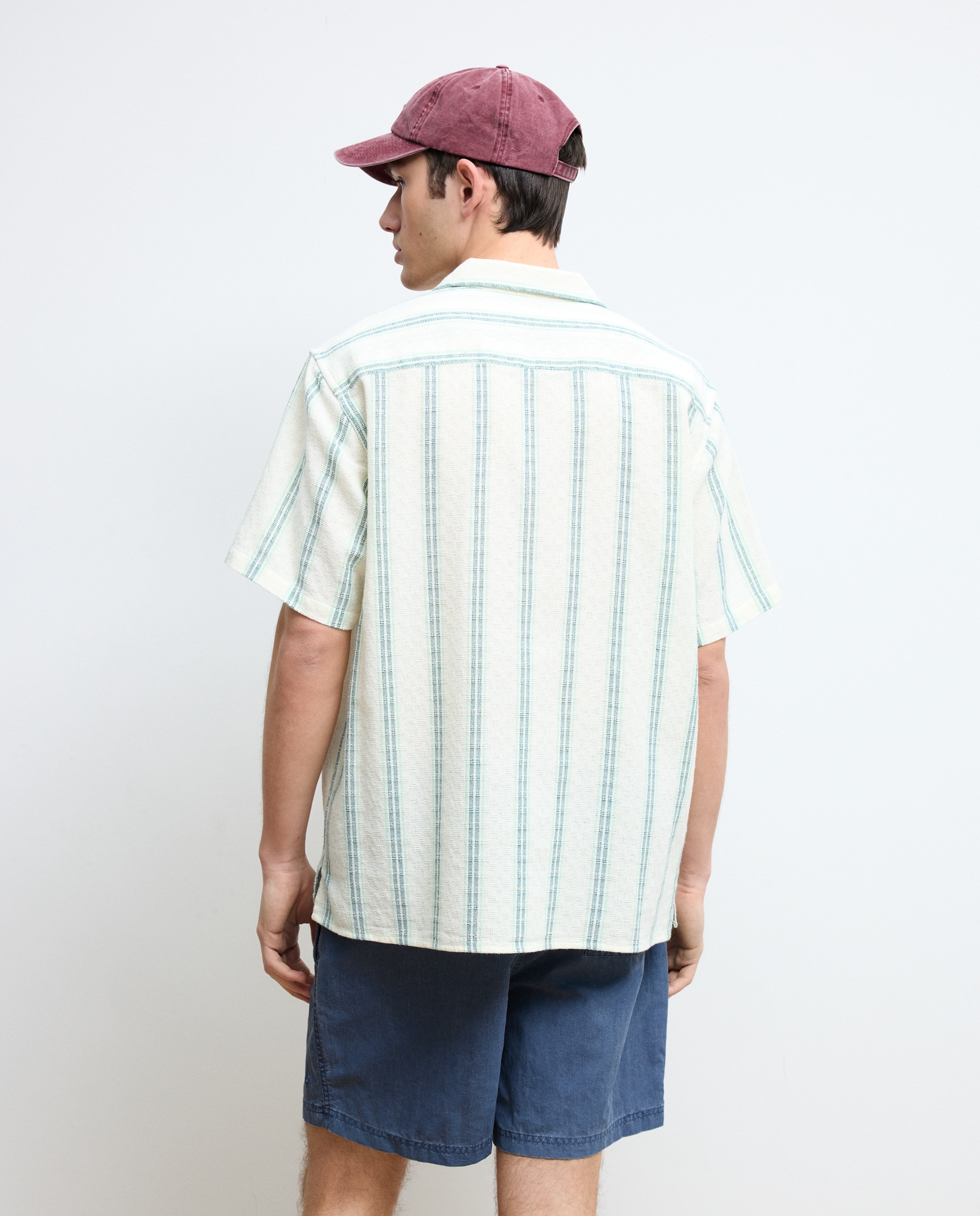 Camisa de Manga Curta Branco-3
