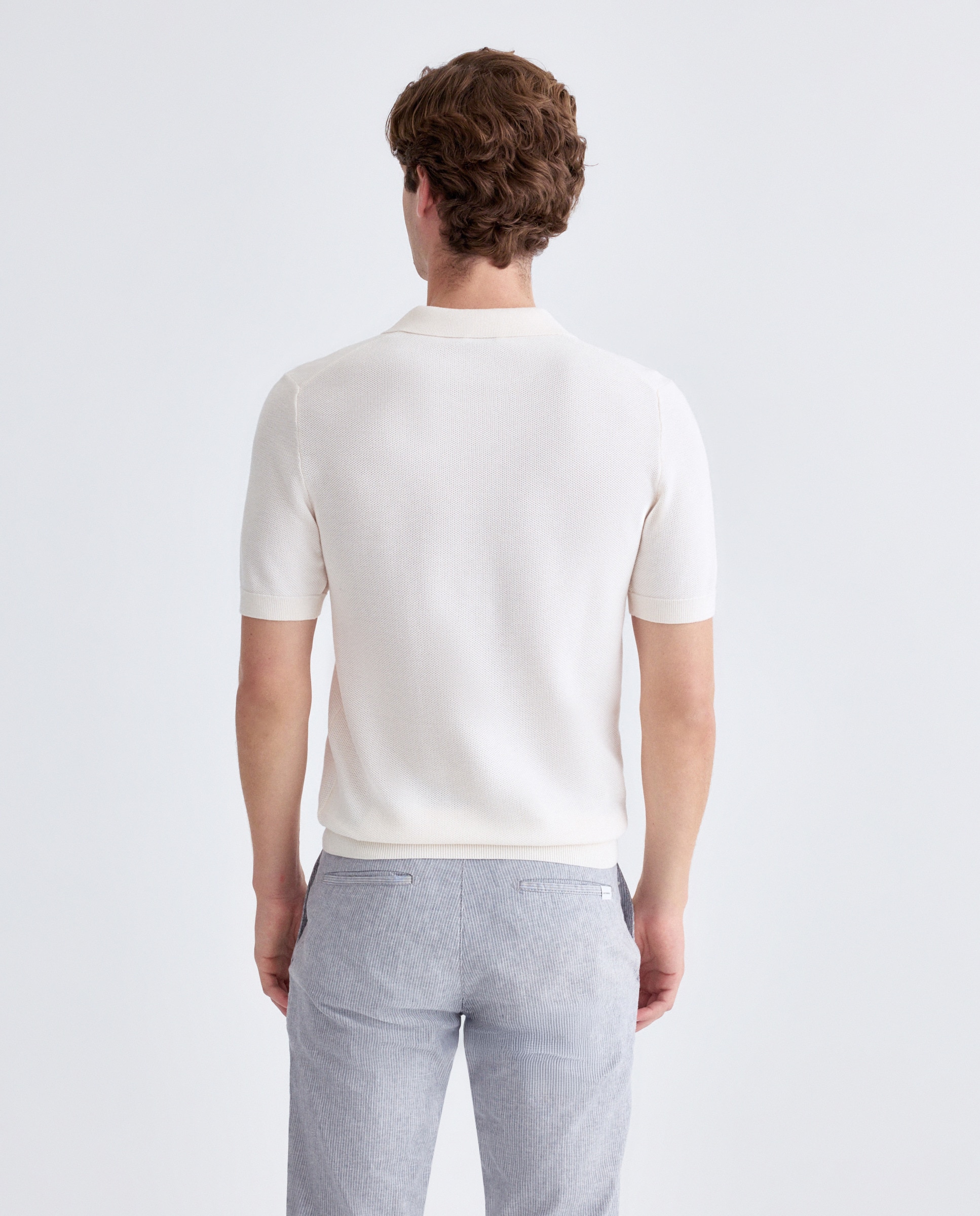 Polo de Malha Branco-3