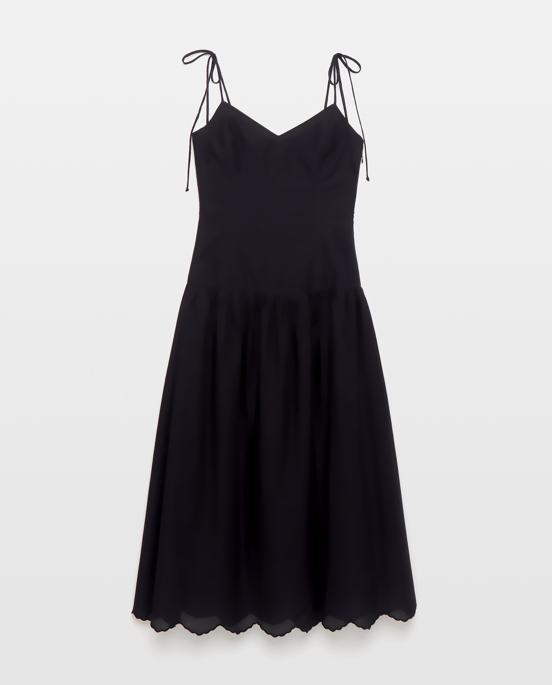 Imagem 0 de Vestido Comprido de Popelina com Bordado