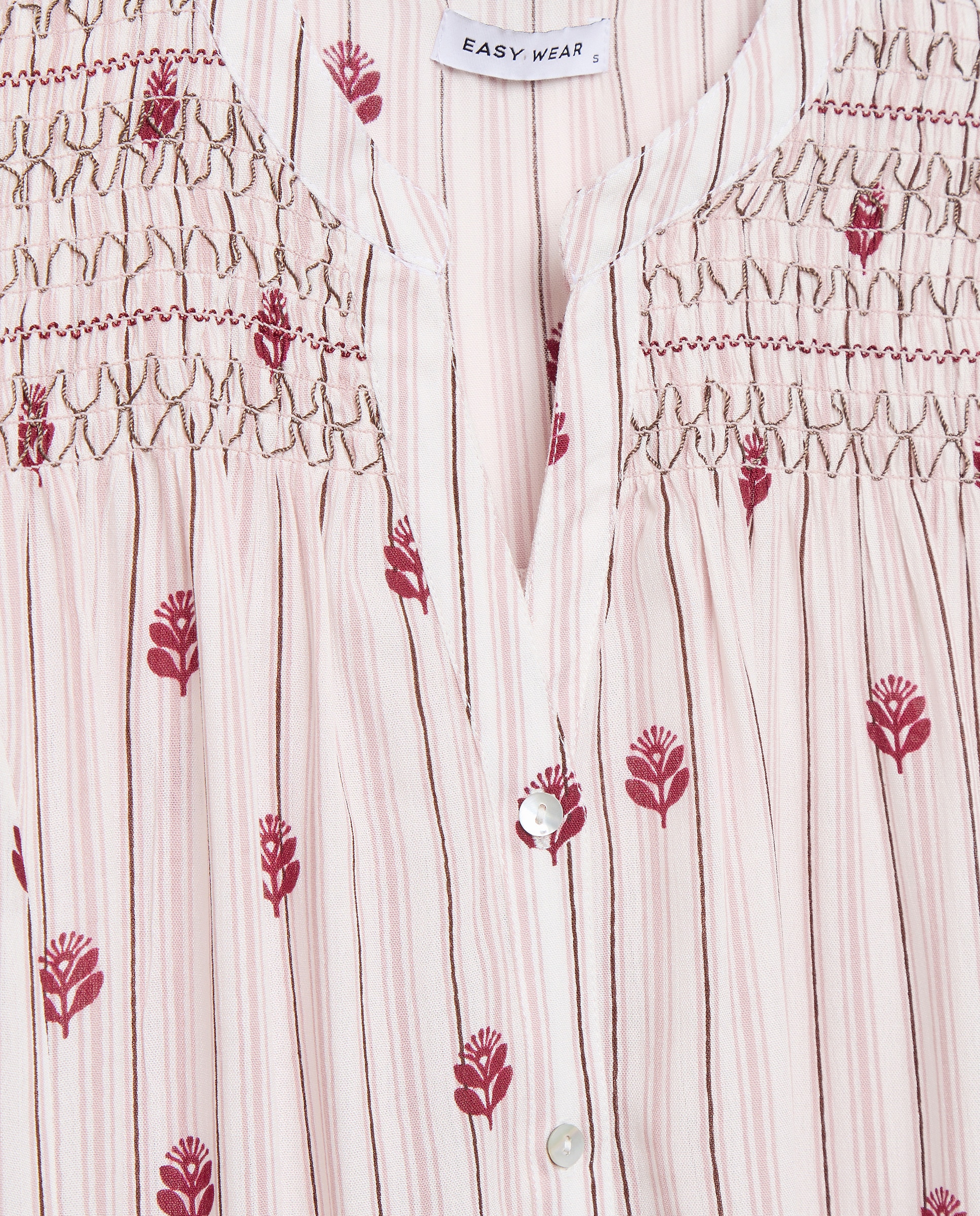 Blusa de Favos de Mel Rosa-5