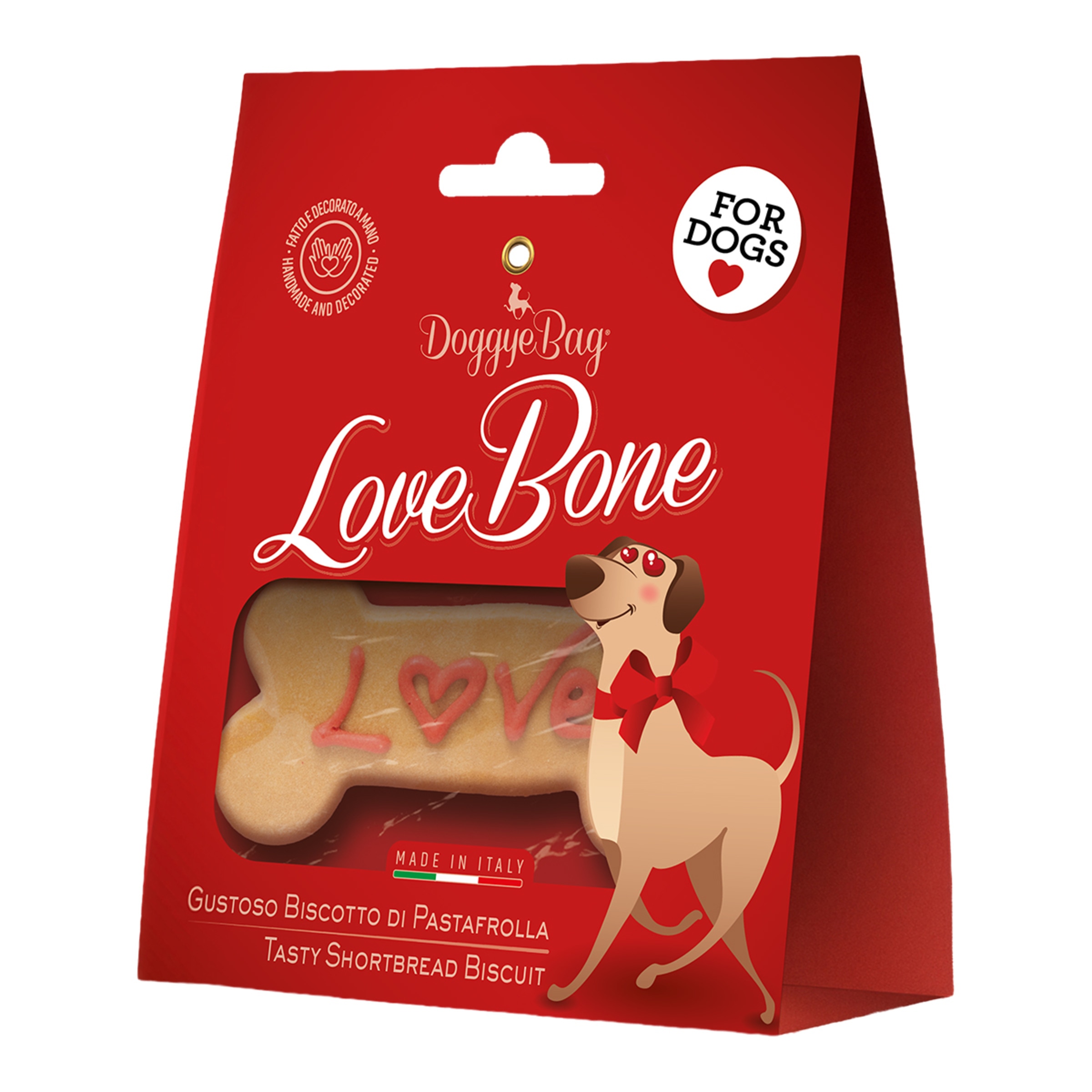 Imagen 0 de Snack para perros adultos Love Bone cerdo y yogur Doggyebag 60 g
