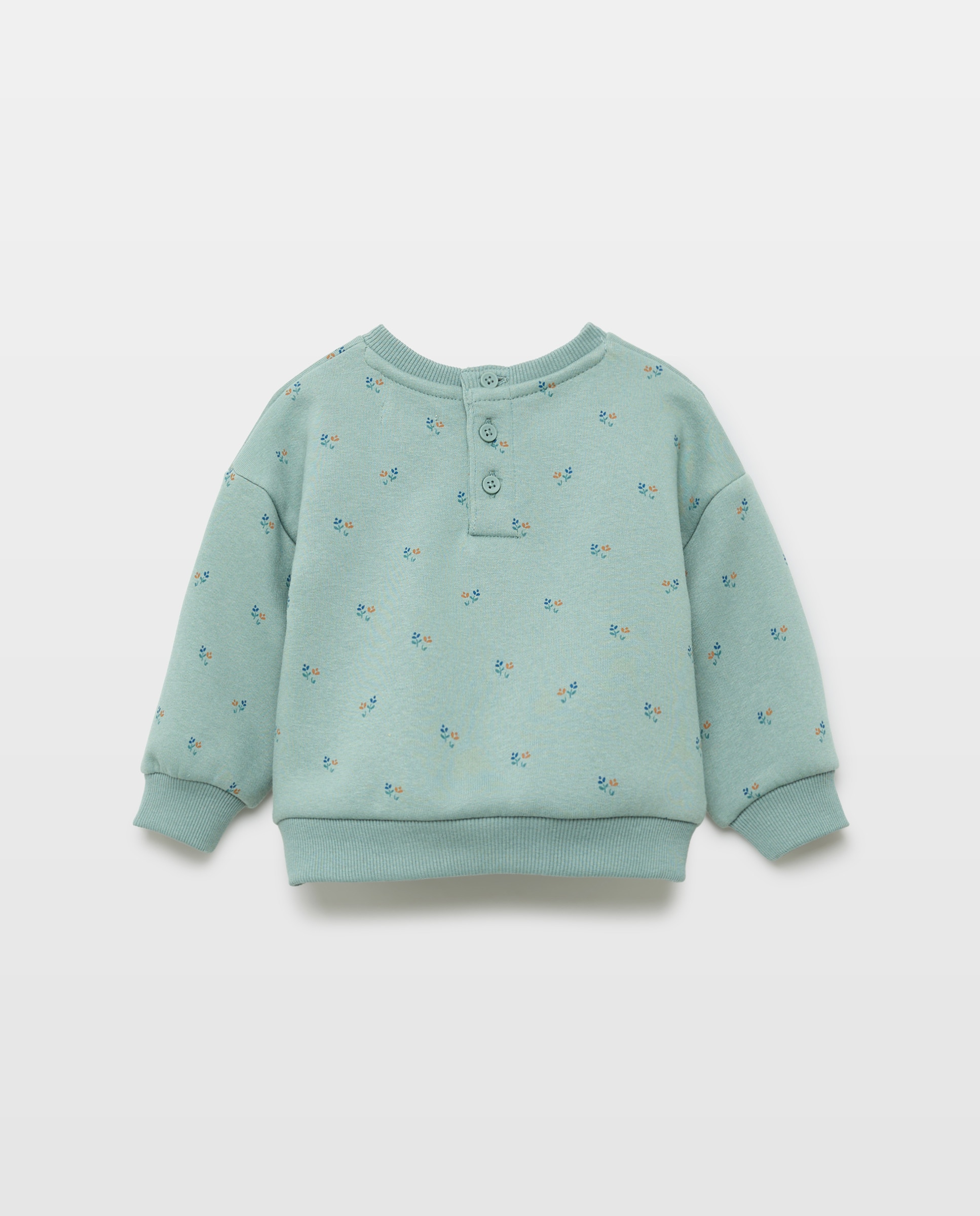 Sudadera bebé niña felpa Verde-2