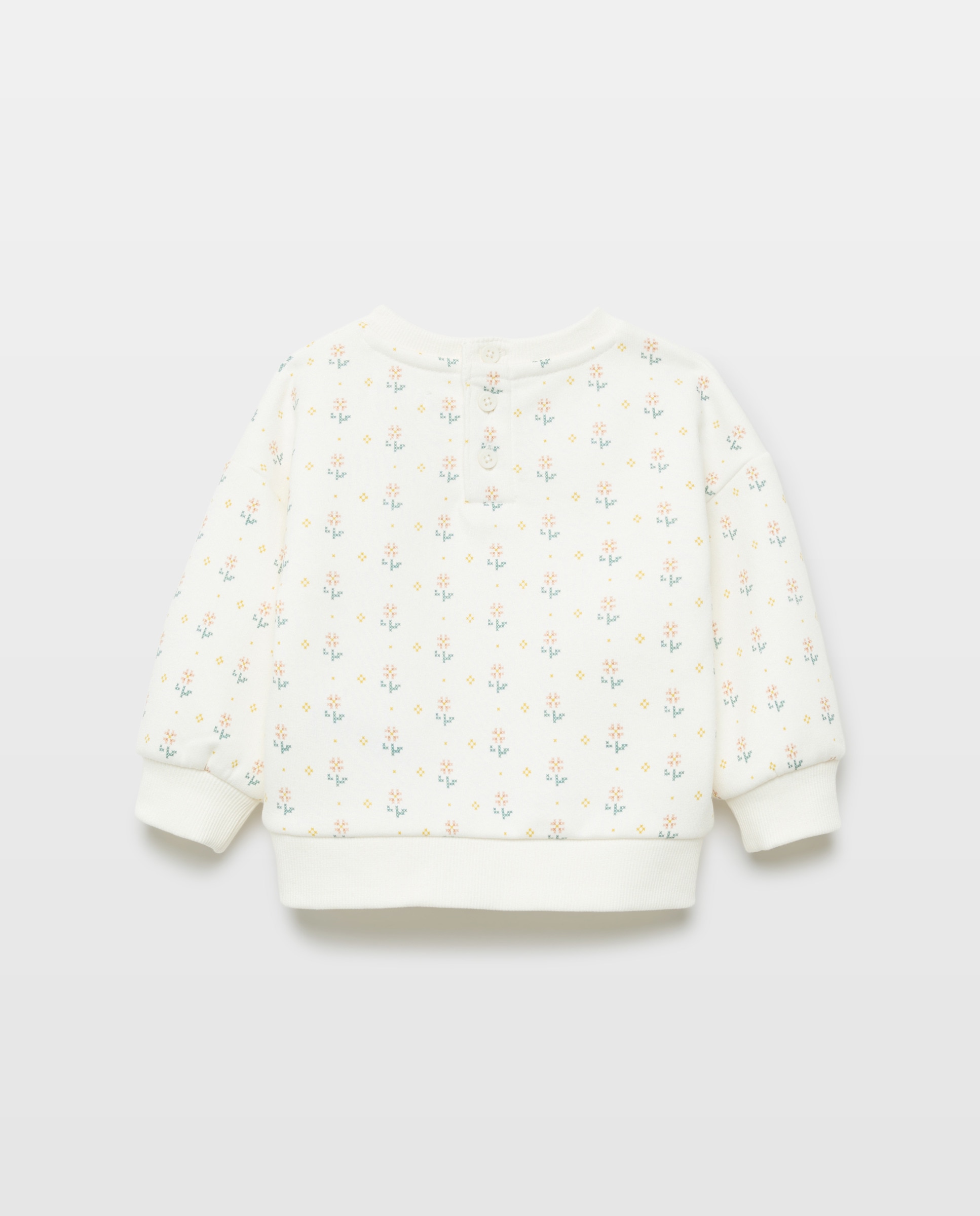 Sudadera bebé niña felpa Blanco-2