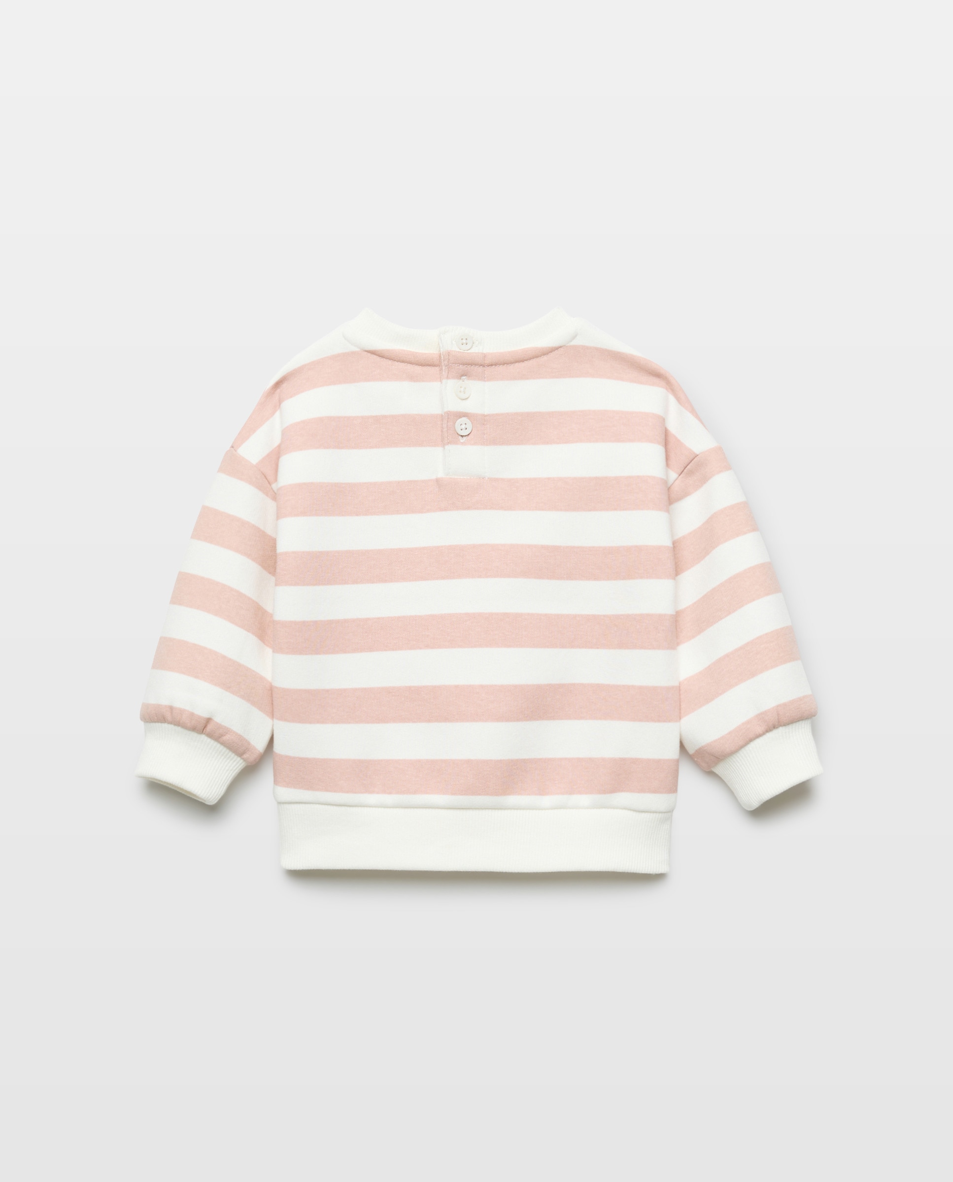 Sudadera bebé niña felpa 250 Nude-2