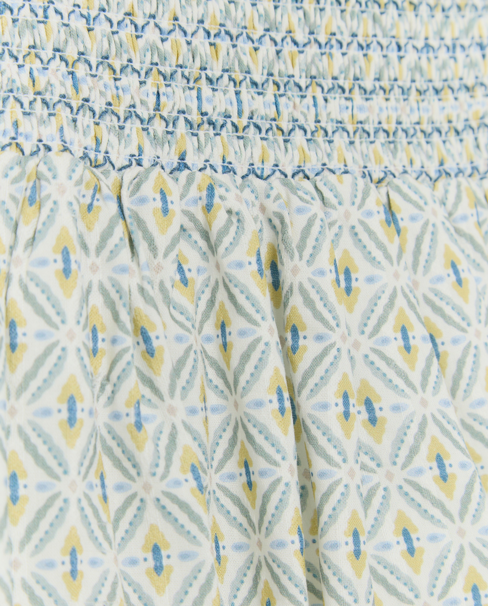 Saia Smock com All Over Print Coconut El Corte Inglés Amarelo-2