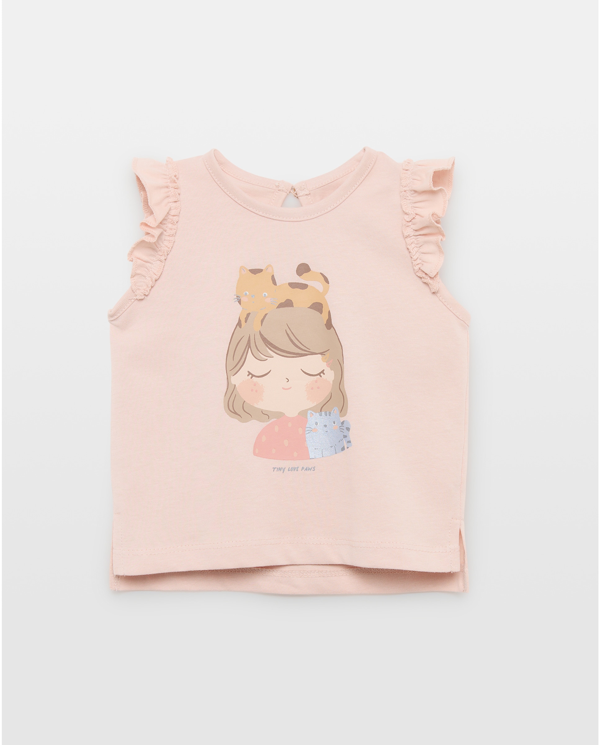 Imagem 0 de T-shirt de Alças de Bebé com Decote Redondo