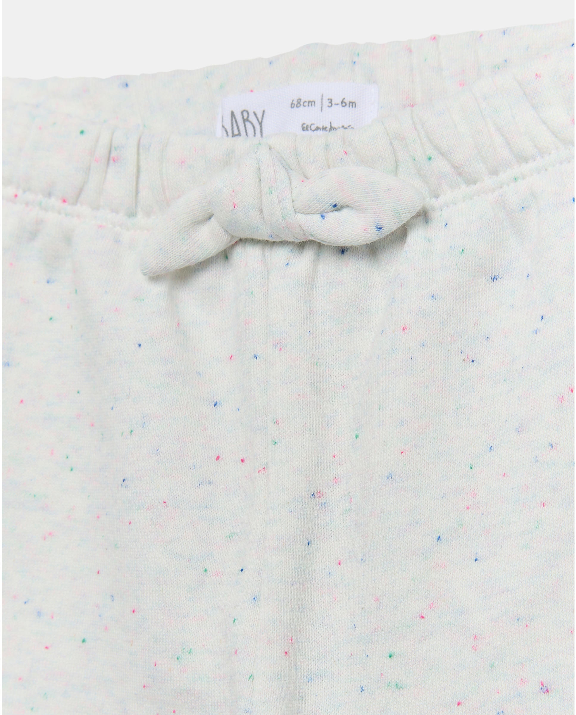Calças de Felpa Lisa de Bebé com Laço com Adorno Baby El Corte Inglés Multicolor-3