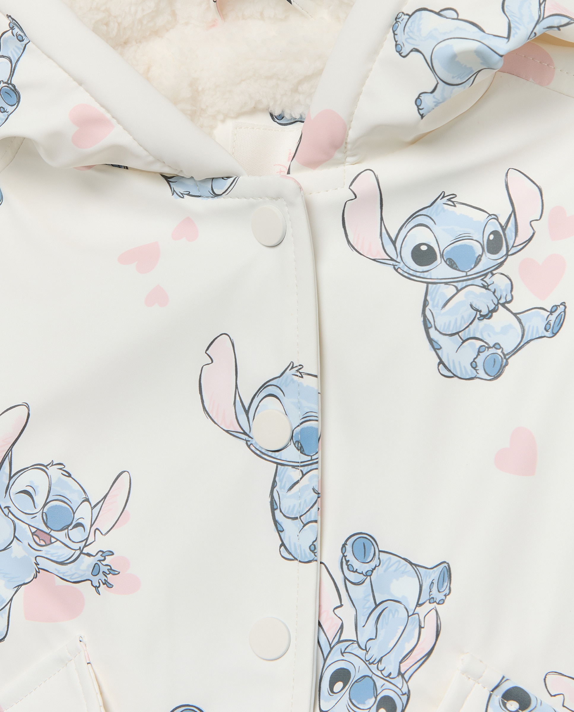 Parka engomada de bebé con fantasía STITCH - Baby El Corte Inglés - Blanco Blanco-3