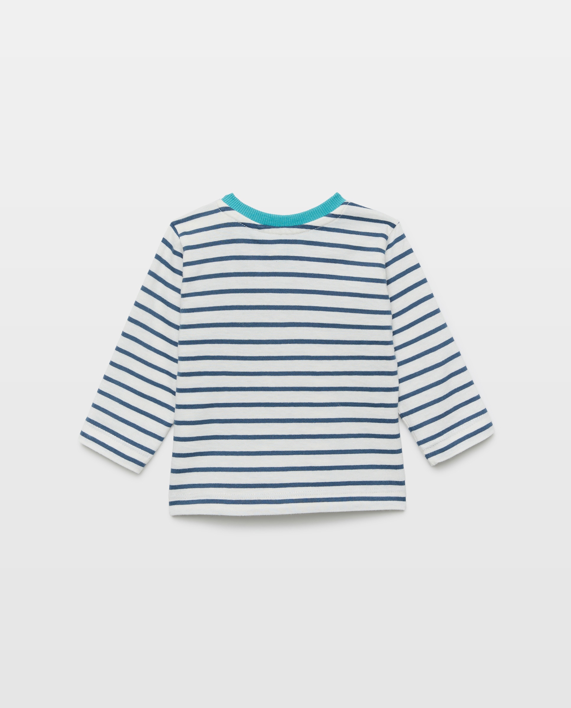 Camisola Básica de Bebé com Manga Comprida Azul-2