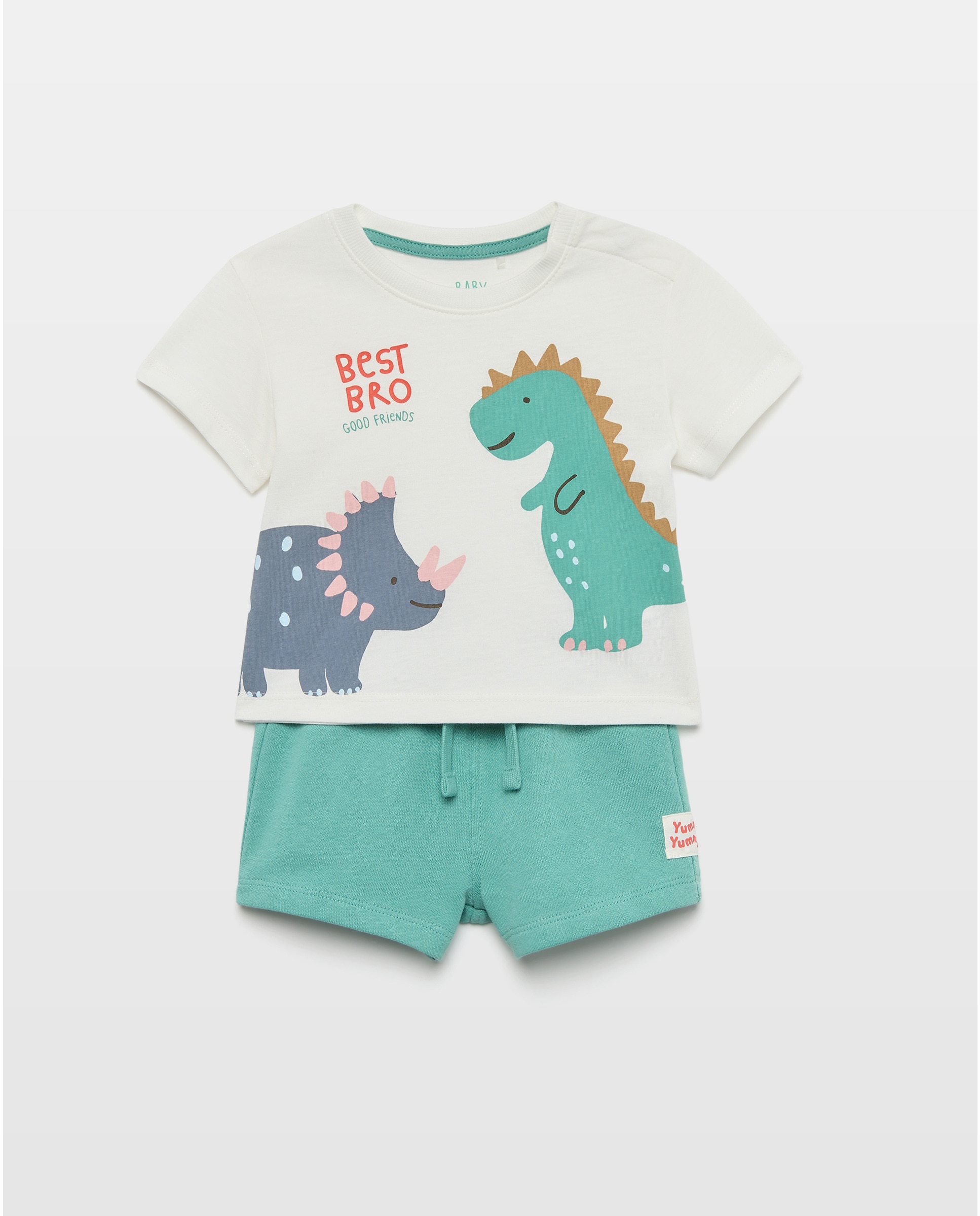 Imagem 0 de Conjunto de 2 Peças para Bebé: T-shirt e Calções