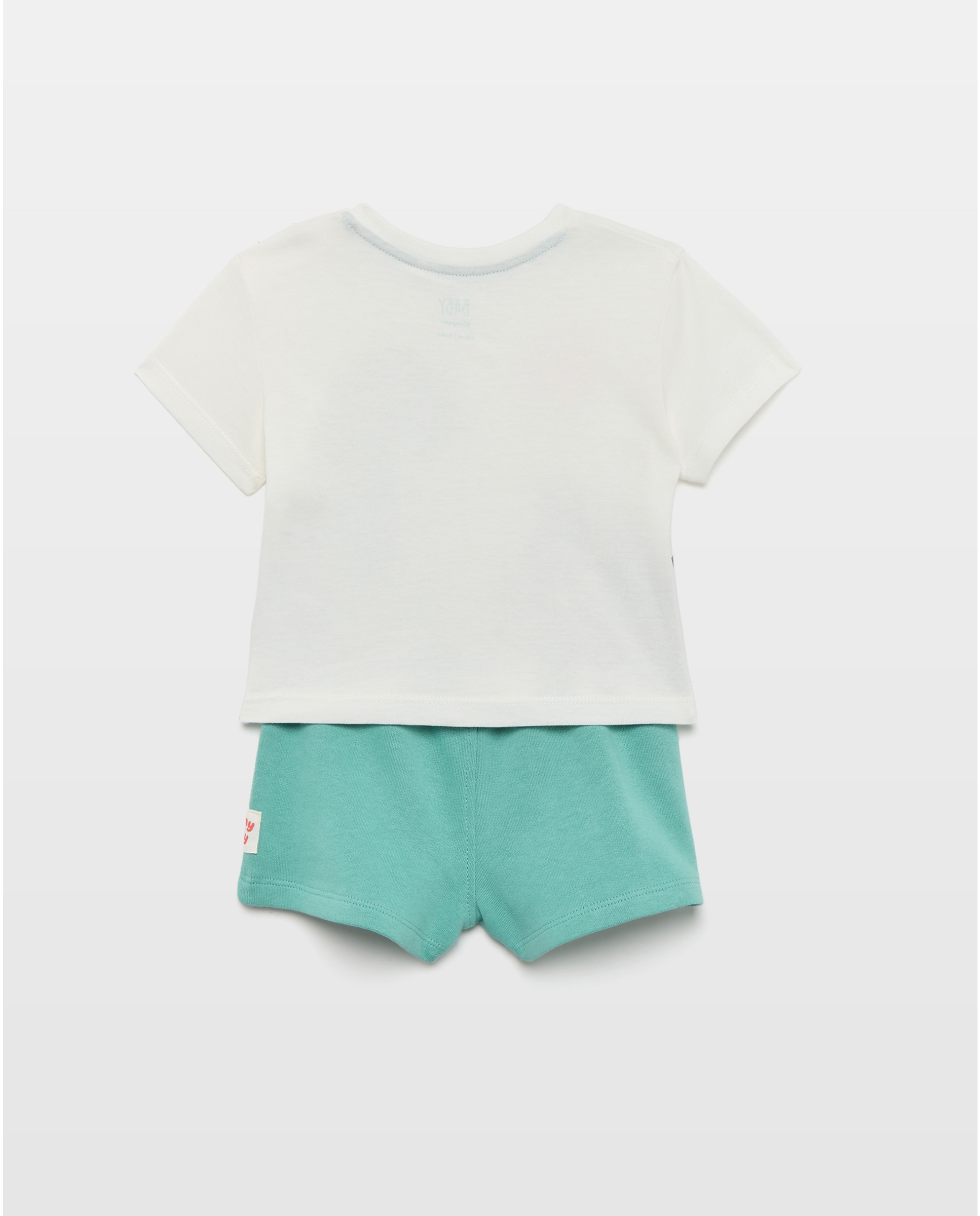 Conjunto de 2 Peças para Bebé: T-shirt e Calções Baby El Corte Inglés Verde-2