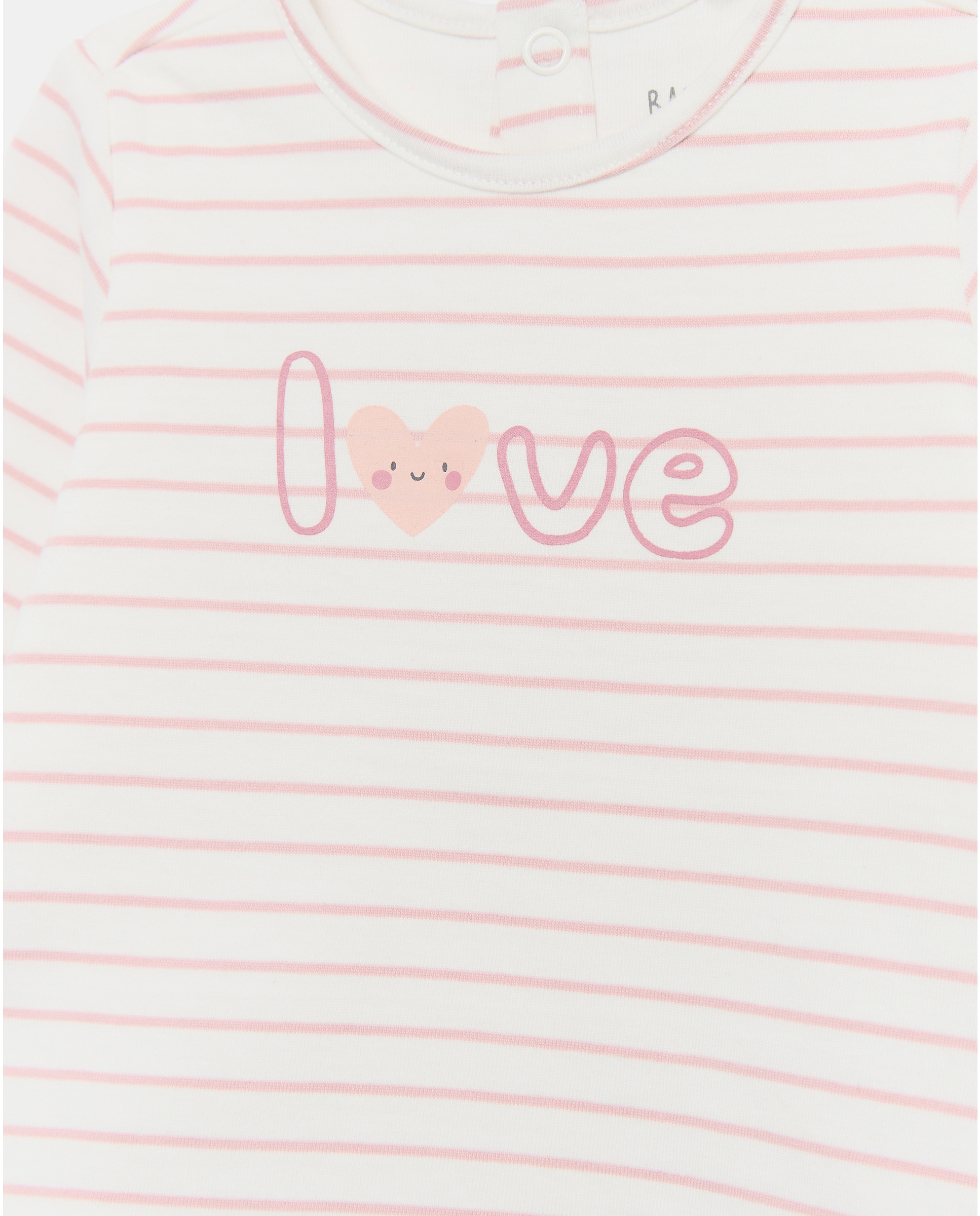 Body Camisola de Bebé com Manga Comprida Baby El Corte Inglés Rosa-3