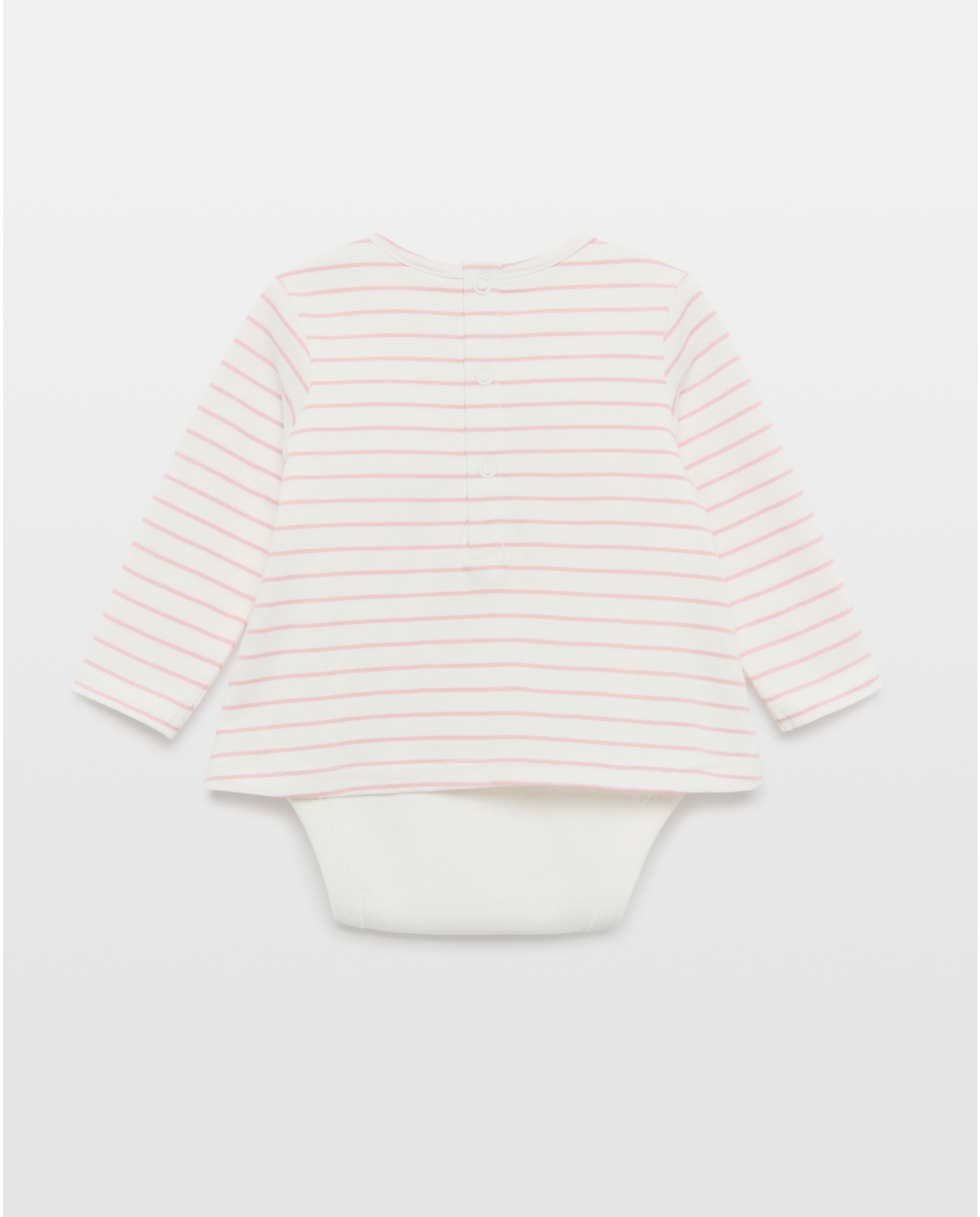 Body Camisola de Bebé com Manga Comprida Baby El Corte Inglés Rosa-2