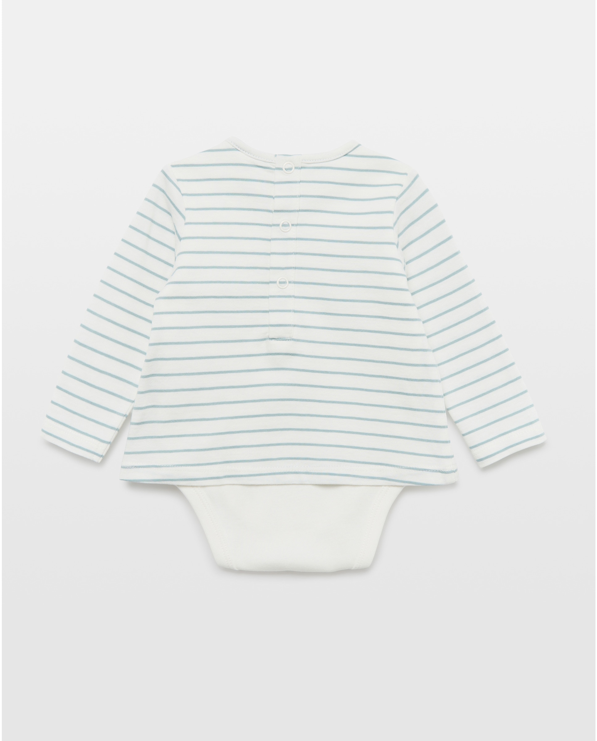 Body Camisola de Bebé com Manga Comprida Baby El Corte Inglés Verde-2