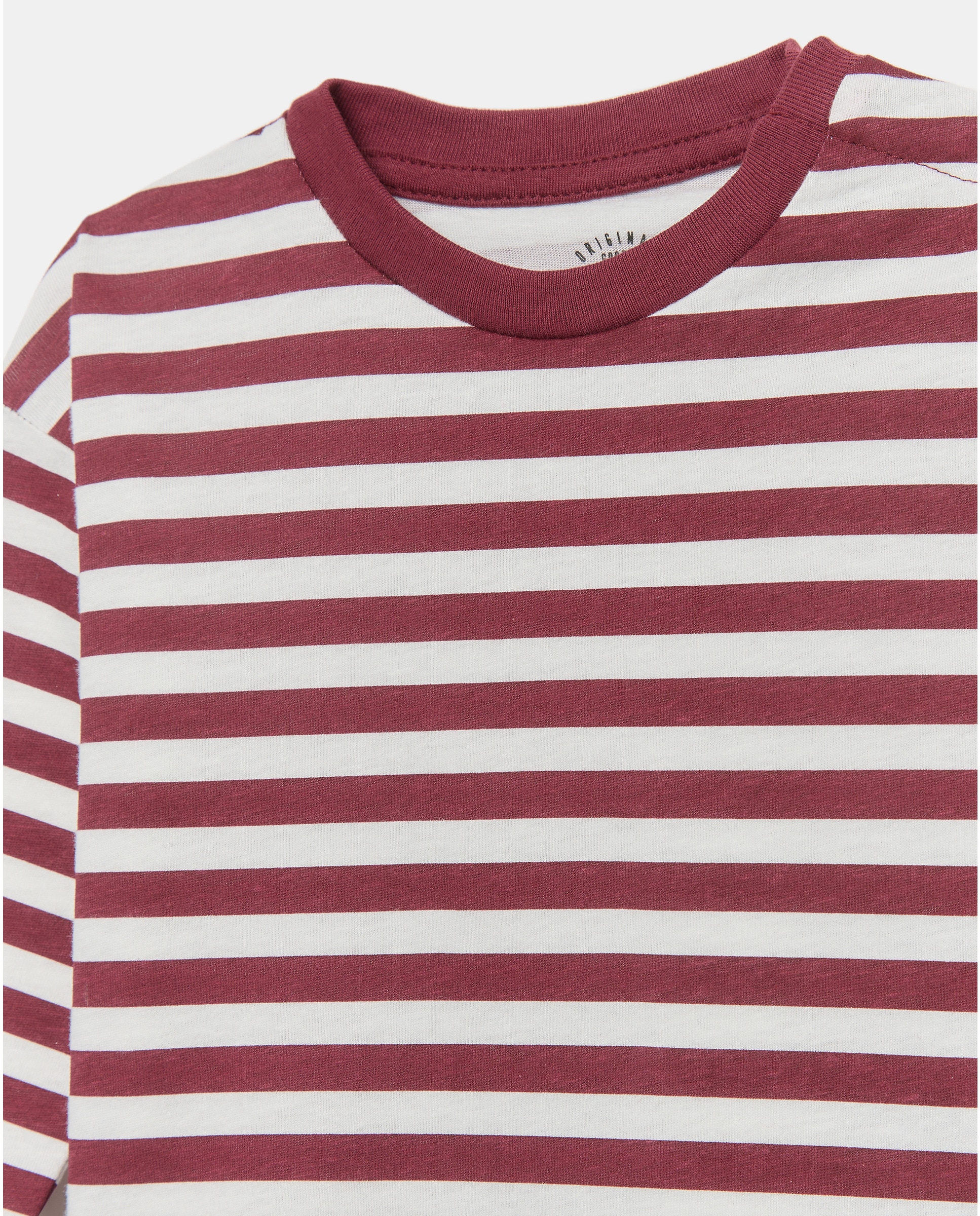 Camiseta de bebé estampada manga larga Burdeos-3