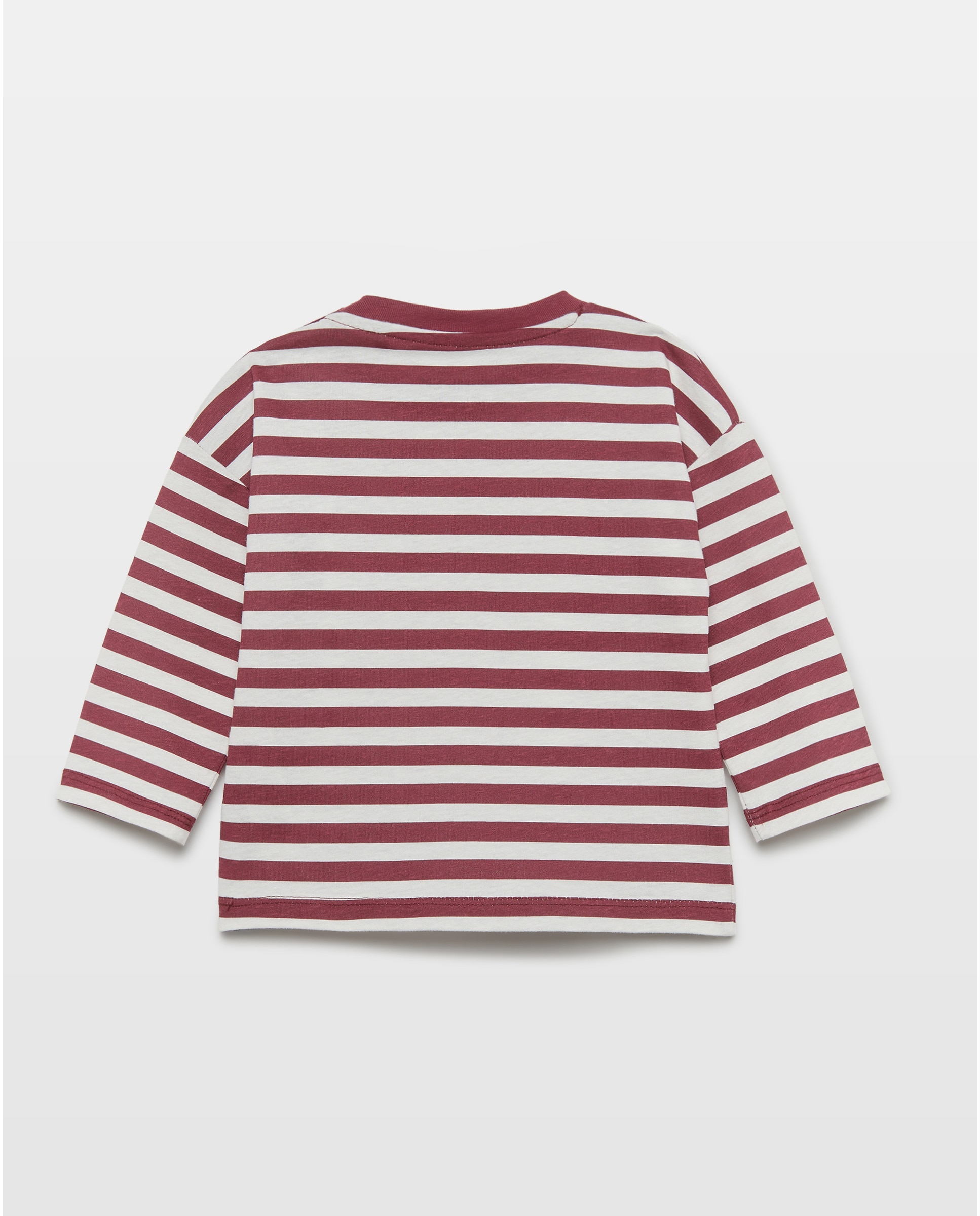 Camiseta de bebé estampada manga larga Burdeos-2