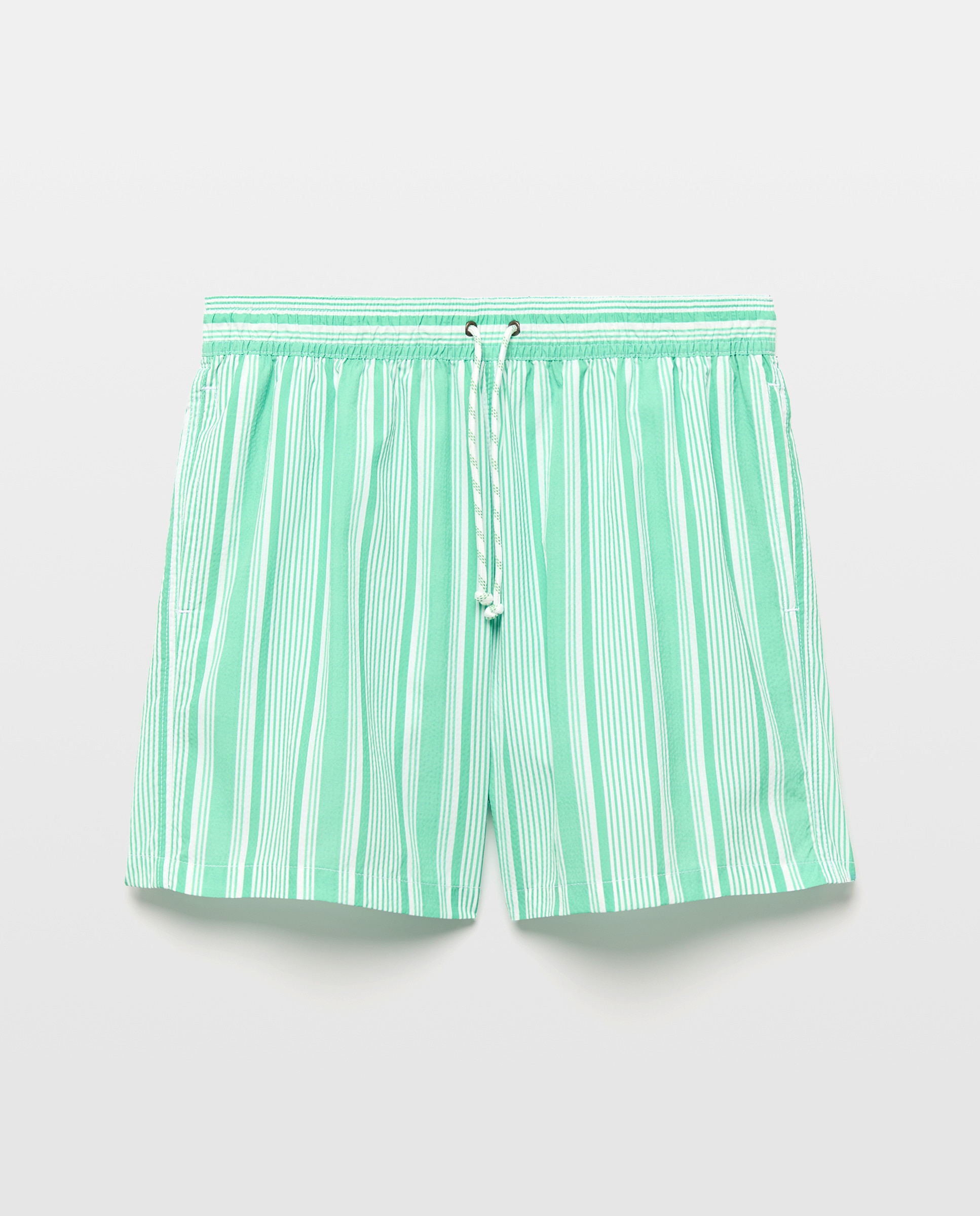 Calções de Banho com Dois Bolsos Laterais Verde-3
