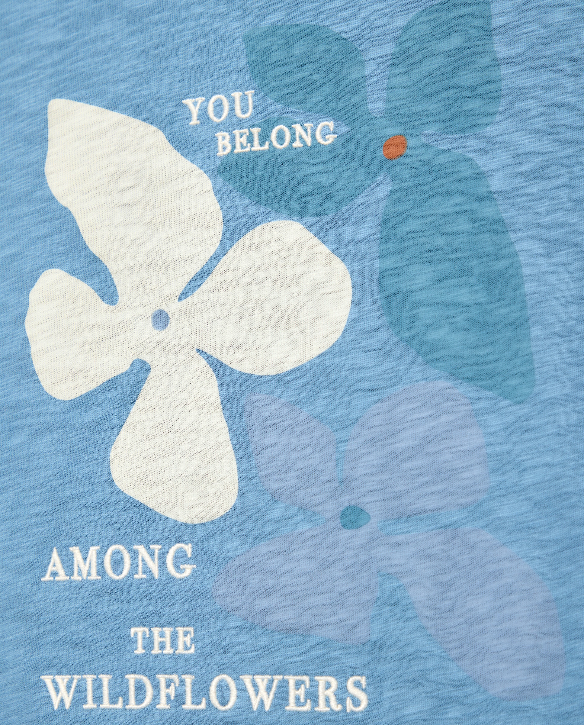 T-shirt com Estampado Posicional 400 Azul-5