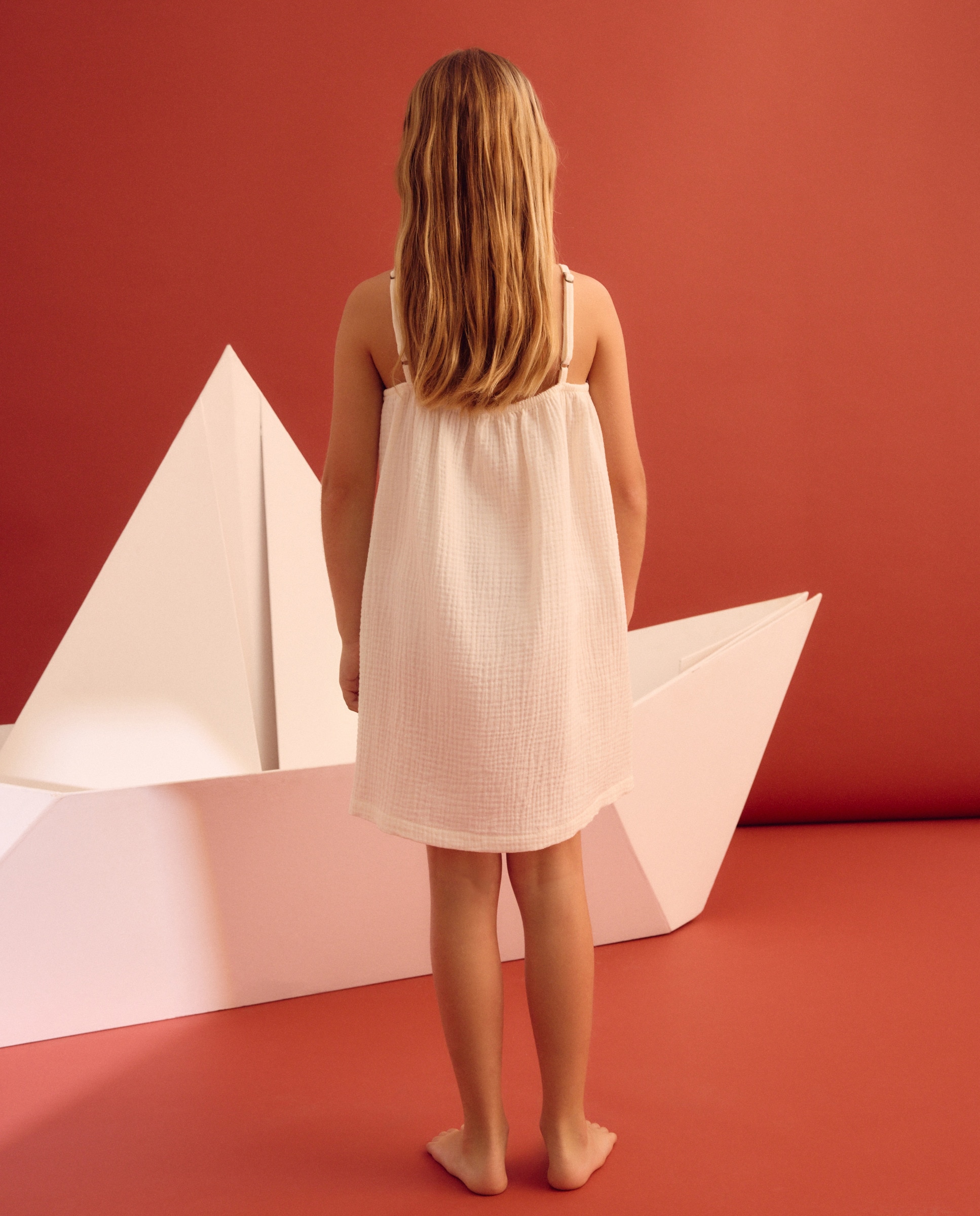 Vestido de Banho Liso Branco-marfim-3