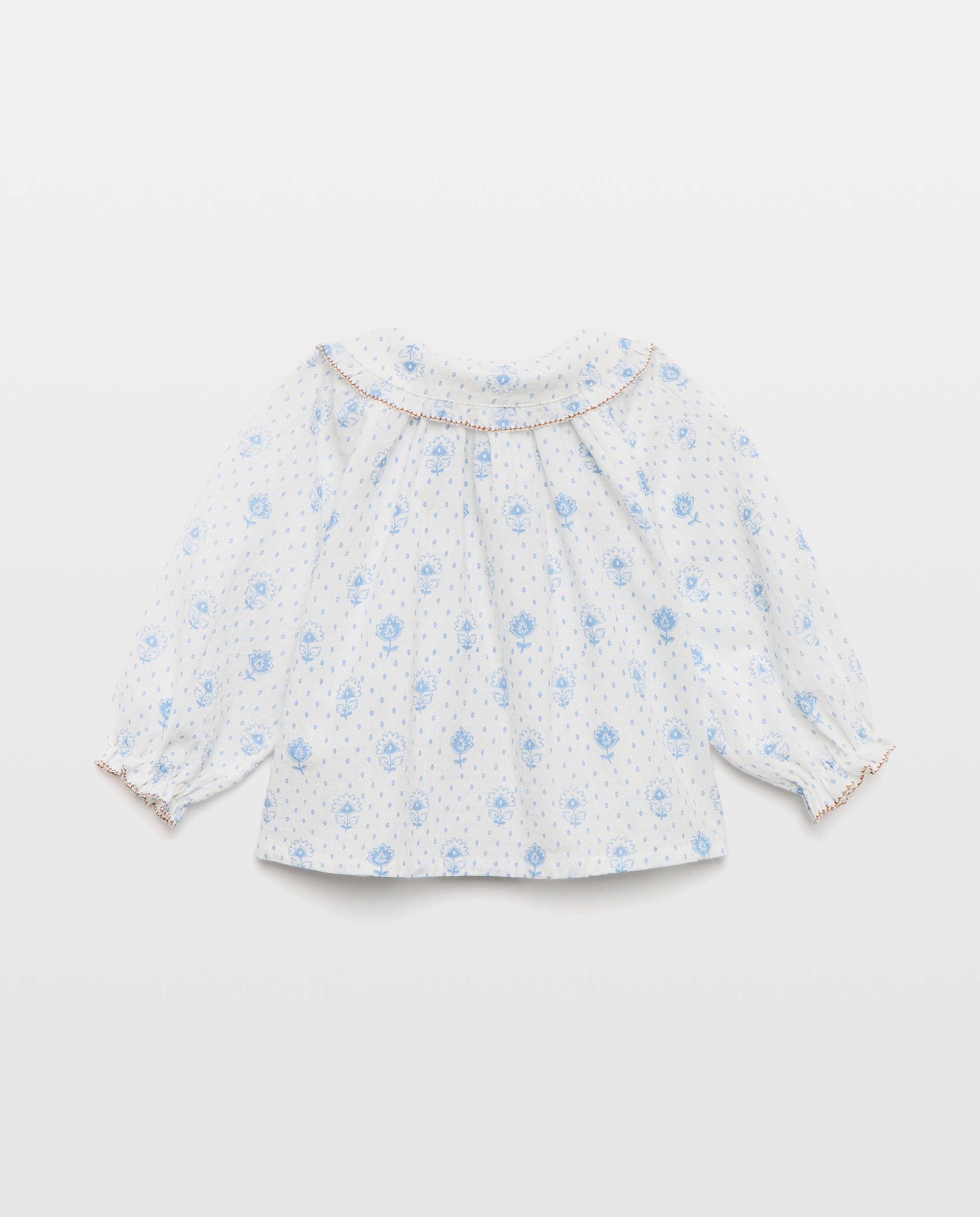 Camisa de bebé manga larga all over print - Baby El Corte Inglés - Azul Azul-2