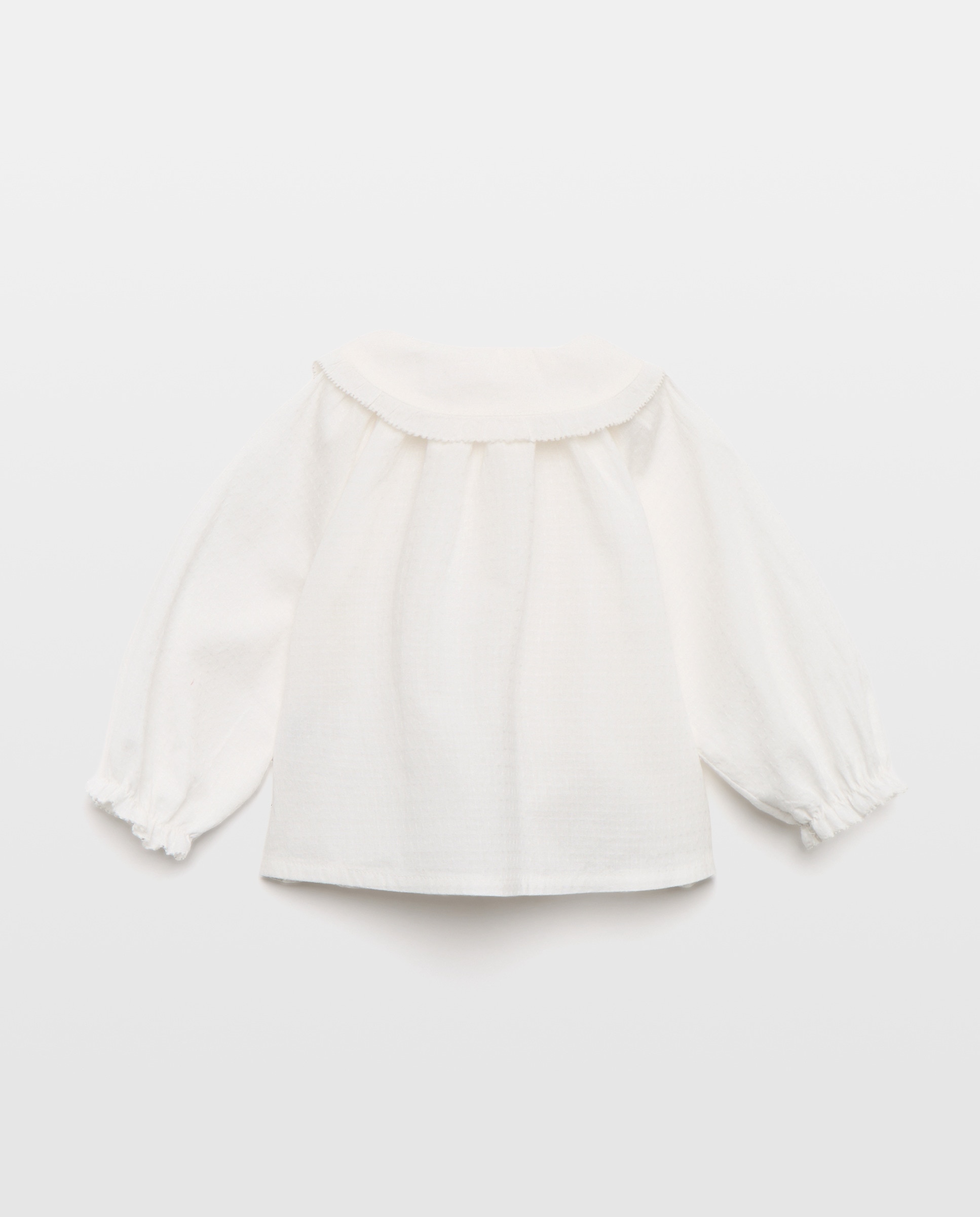 Camisa de bebé manga larga lisa - Baby El Corte Inglés - Blanco roto Blanco roto-2