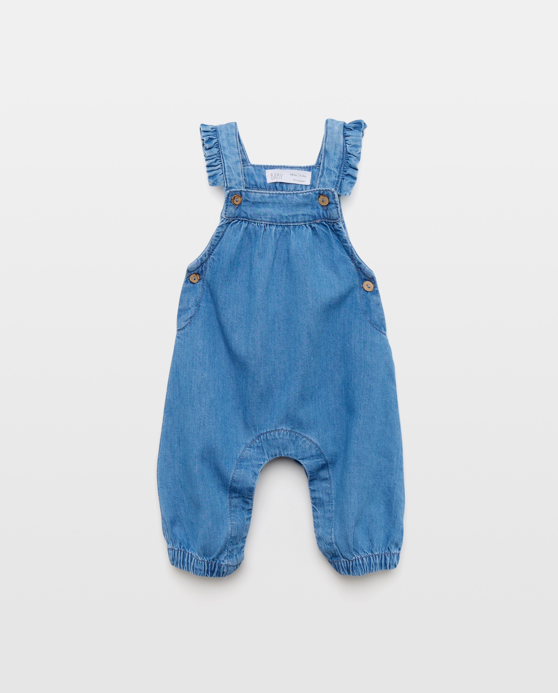 Jardineiras de Bebé - Denim Light Baby El Corte Inglés 410 Azul Claro-1