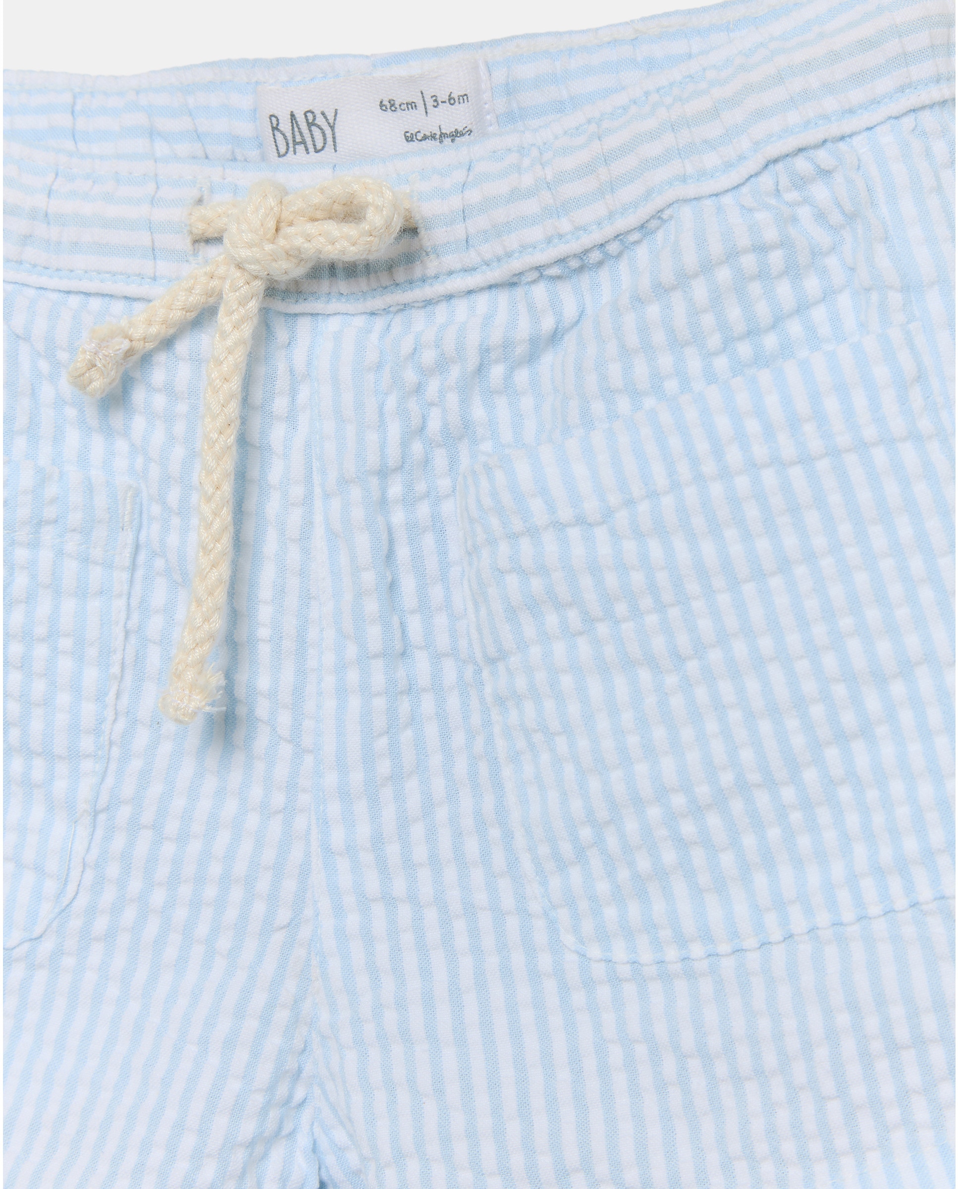Bermudas de Bebé às Riscas Baby El Corte Inglés Azul-3