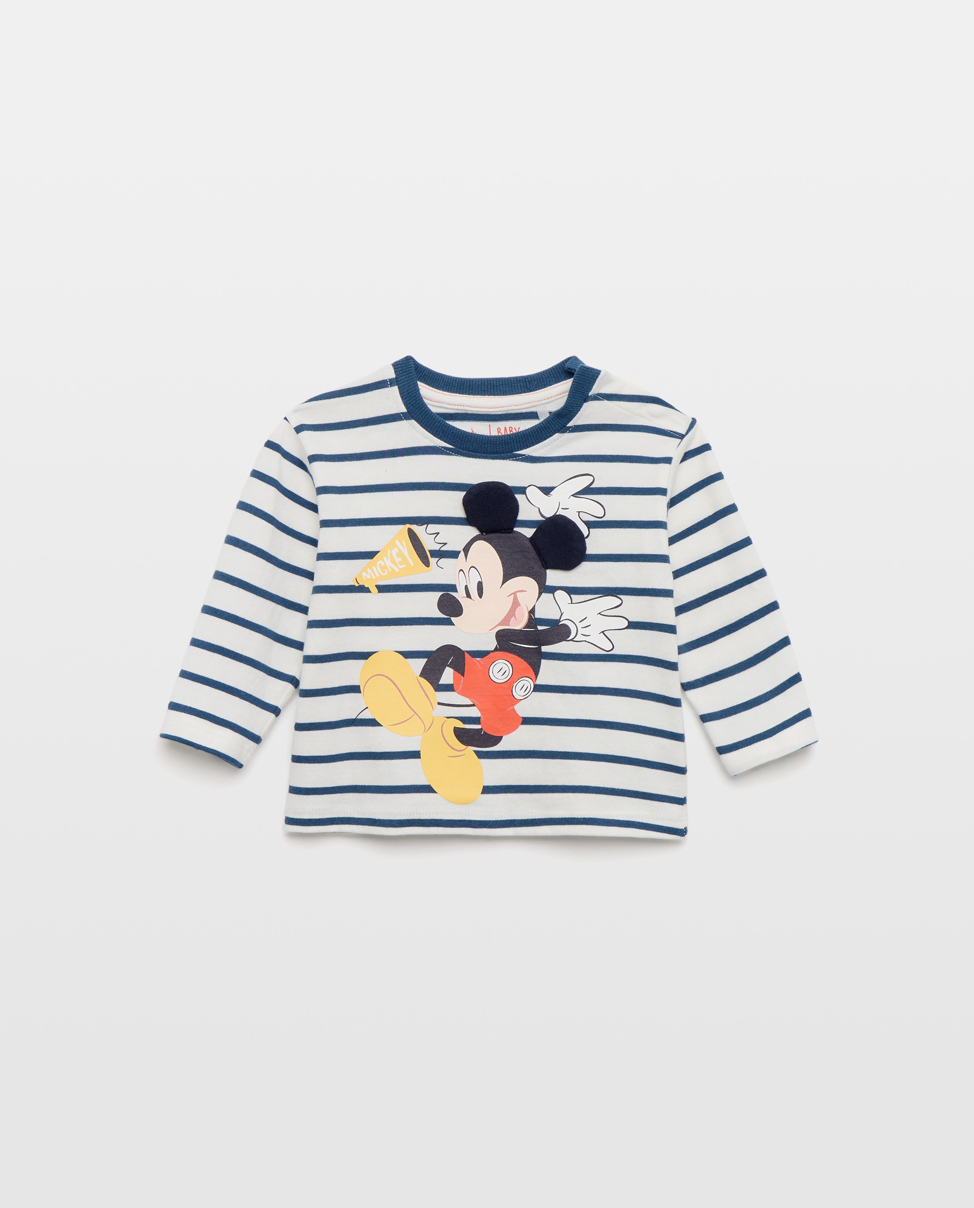Camiseta de bebé manga larga estampado fantasía MICKEY 3D OREJAS - Baby El Corte Inglés - Azul Azul-1