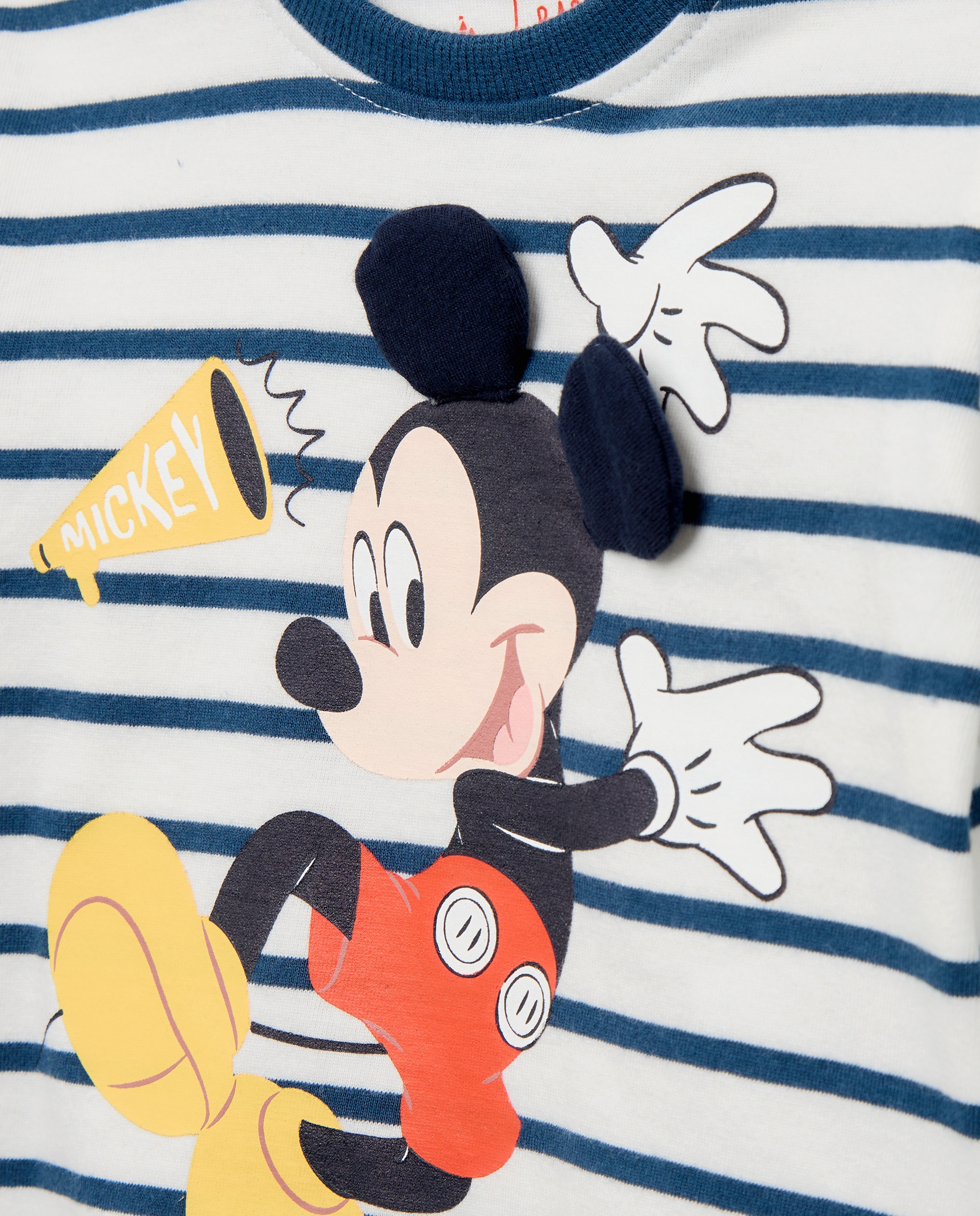 Camiseta de bebé manga larga estampado fantasía MICKEY 3D OREJAS - Baby El Corte Inglés - Azul Azul-3