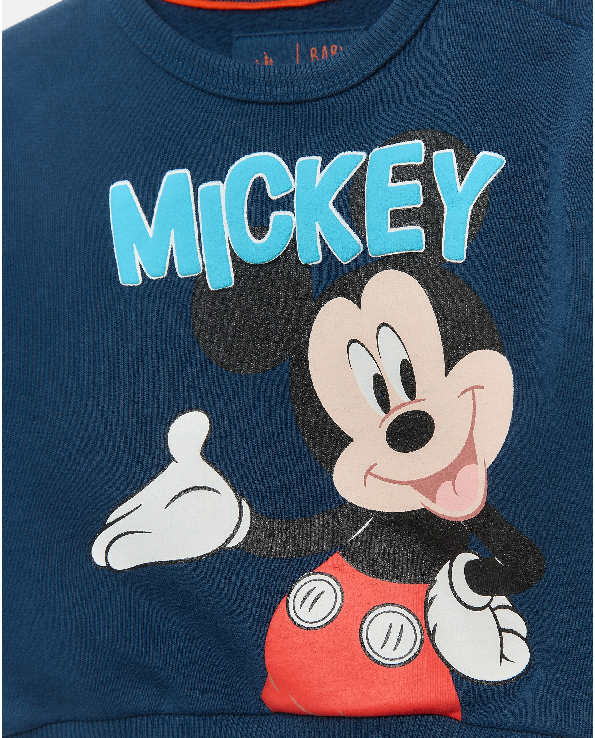 Sweatshirt Fechada de Bebé com Fantasia Mickey Azul-marinho-3