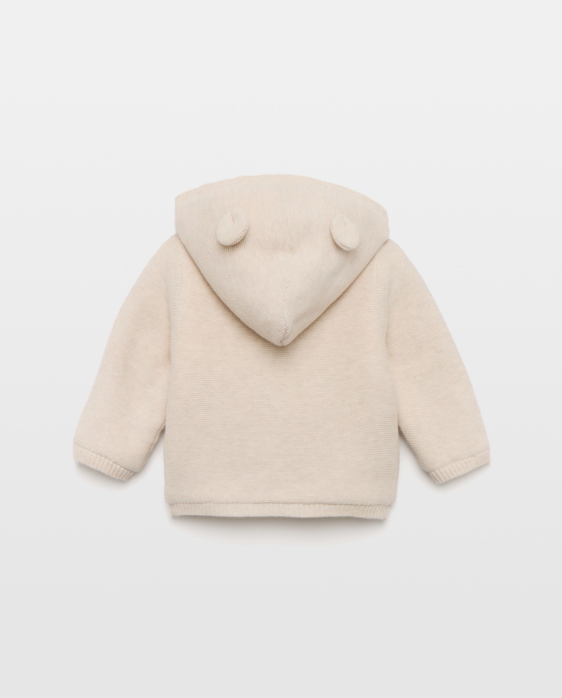 Casaco de Tricot de Bebé com Pele de Borrego Baby El Corte Inglés 120 Cru-2