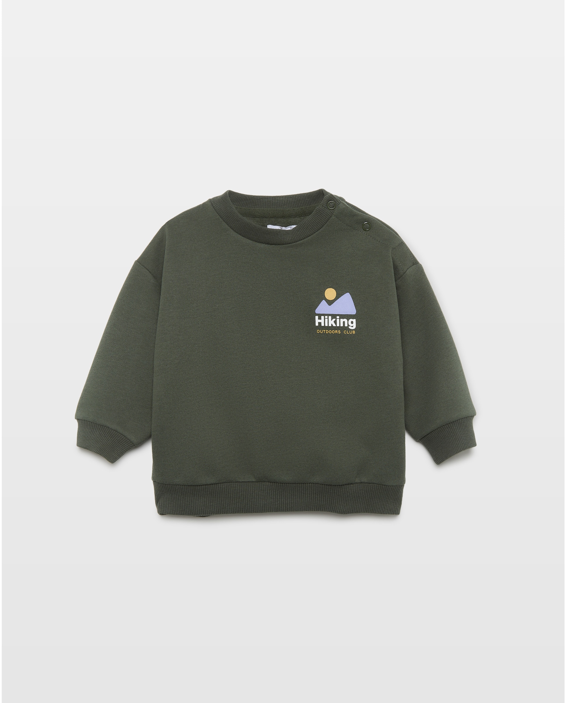 Imagen 0 de Sudadera de bebé cuello caja estampada
