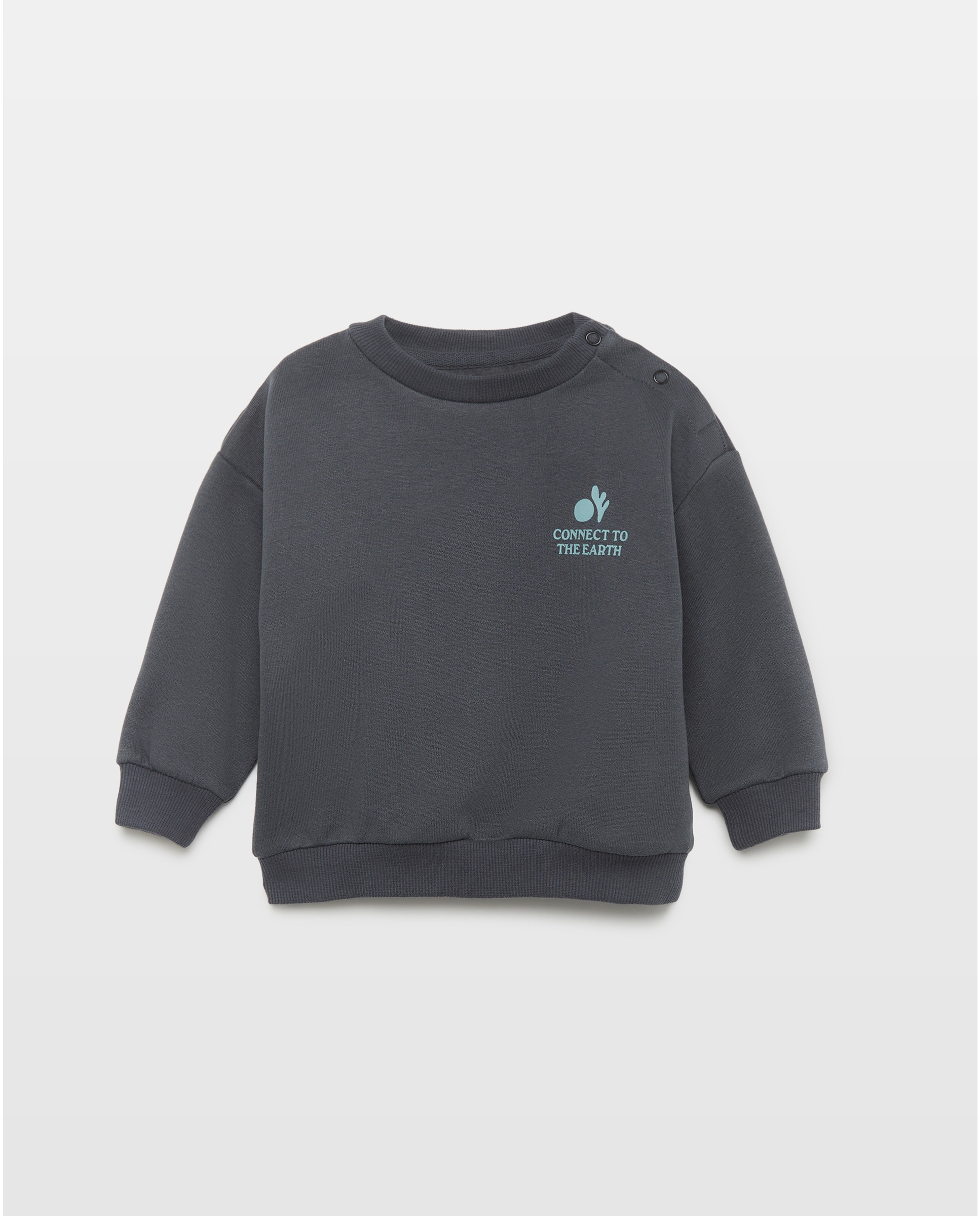 Imagen 0 de Sudadera de bebé cuello caja estampada