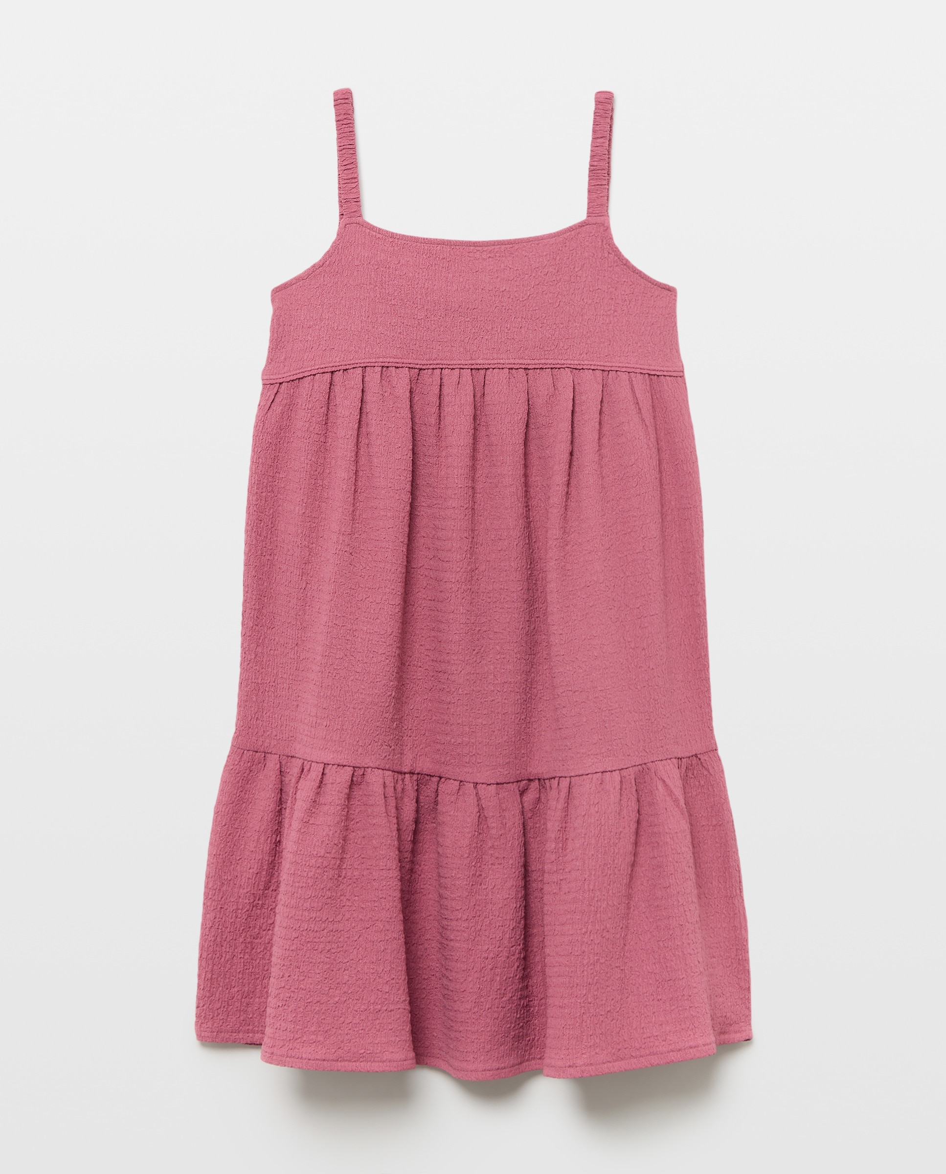 Imagem 0 de Vestido de Alças em Wrinkled Polyester com Costas Descobertas Cruzadas