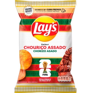 Batatas Fritas sabor Chouriço embalagem 140 g - Lay's