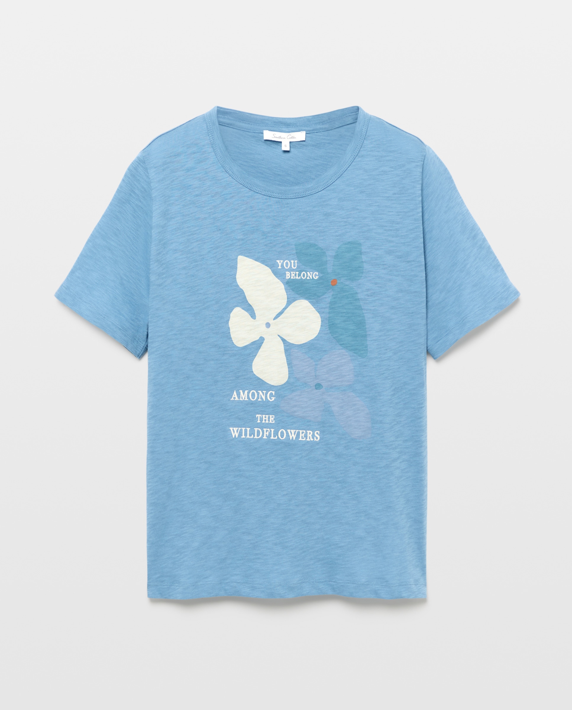 T-shirt com Estampado Posicional 400 Azul-4