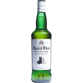 whisky escocés botella 70 cl - Black & White