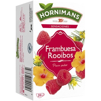 Frutal infusión de frambuesa y rooibos sin teína estuche 20 bolsitas - Hornimans