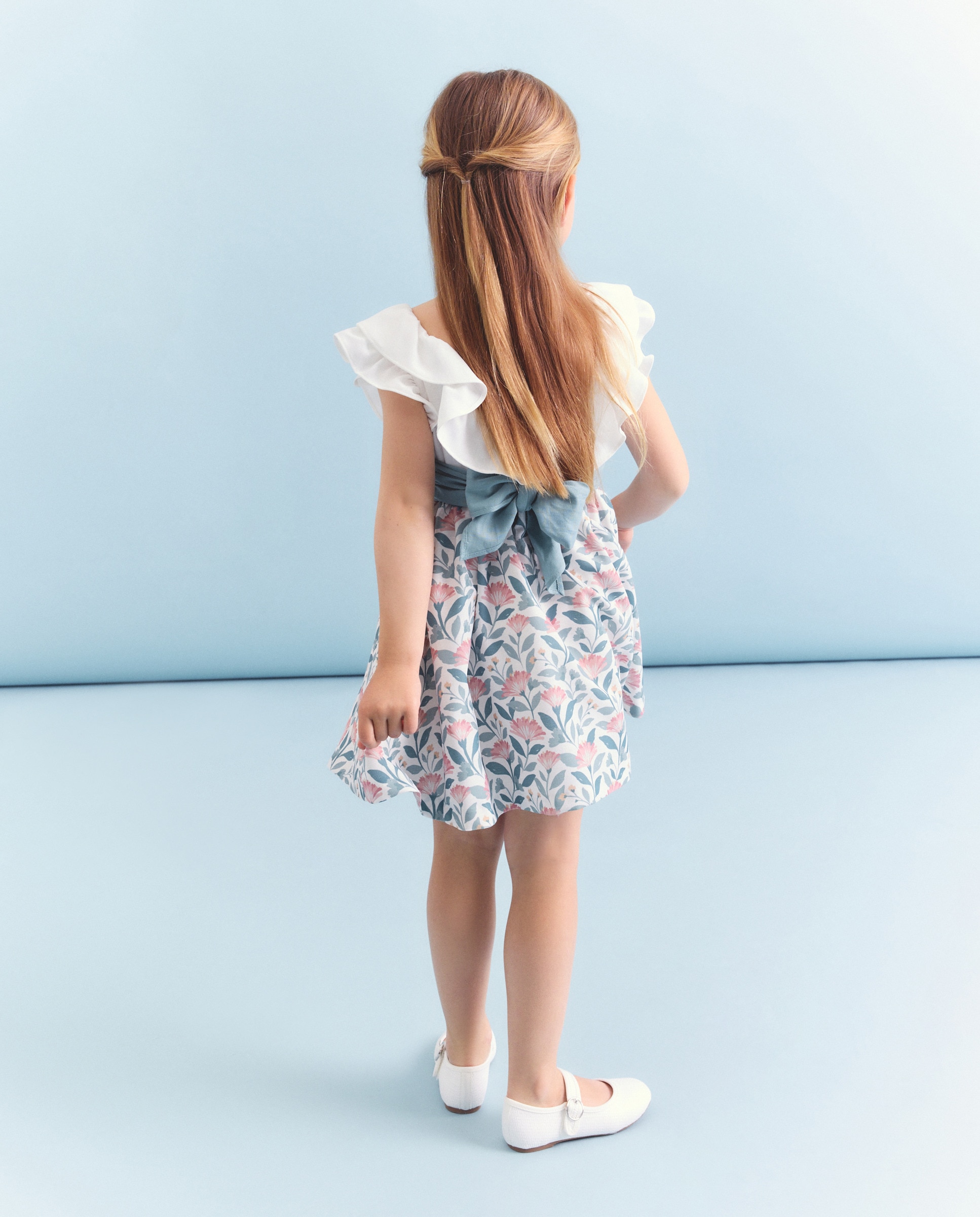 Vestido Combinado com Faixa Coconut El Corte Inglés Verde-3